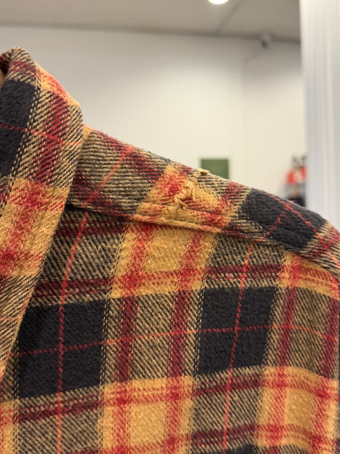 Canyon 빈티지 플란넬 체크 셔츠 상품이미지5