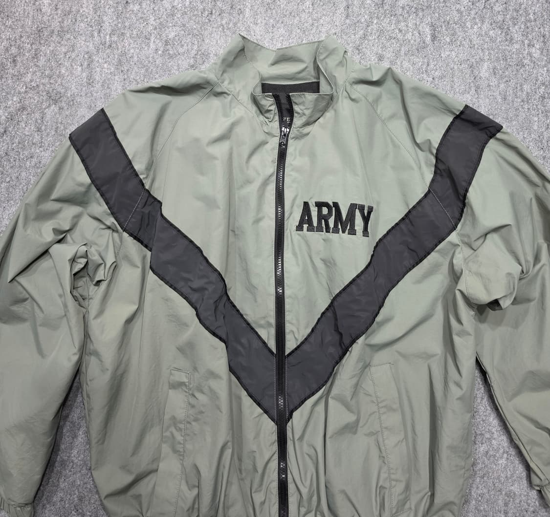 ARMY 미군 IPFU 빈티지 바람막이 집업 자켓 M 상품이미지3