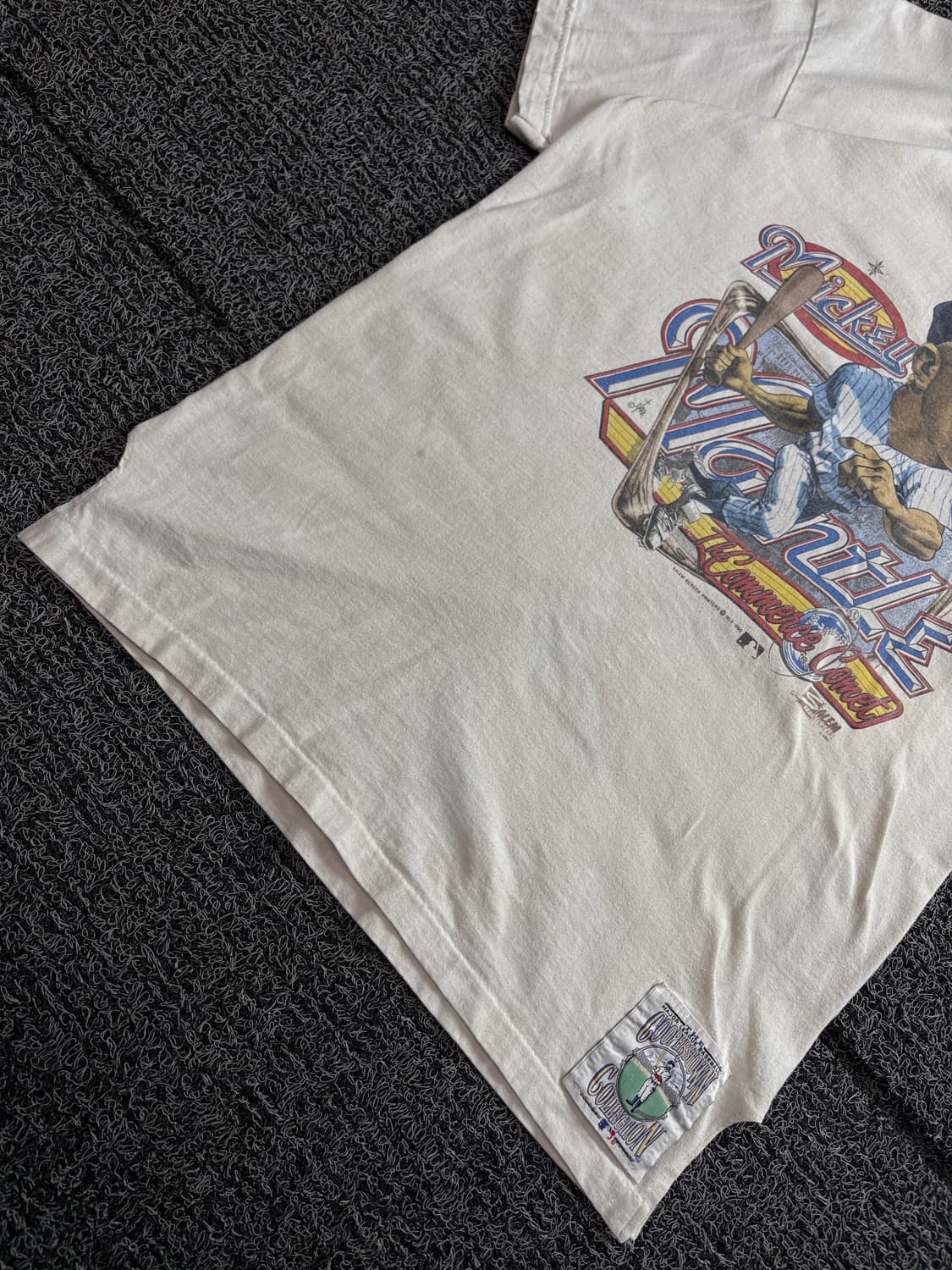 90s USA 레트로 빈티지 뉴욕 양키스 미키멘들 반팔 티 4130 상품이미지3