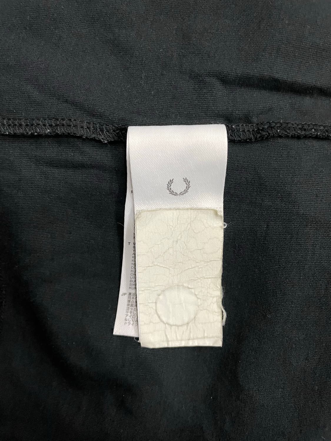 라프시몬스 X 프레드페리 숄더 프린트 반팔 티셔츠 블랙 상품이미지8