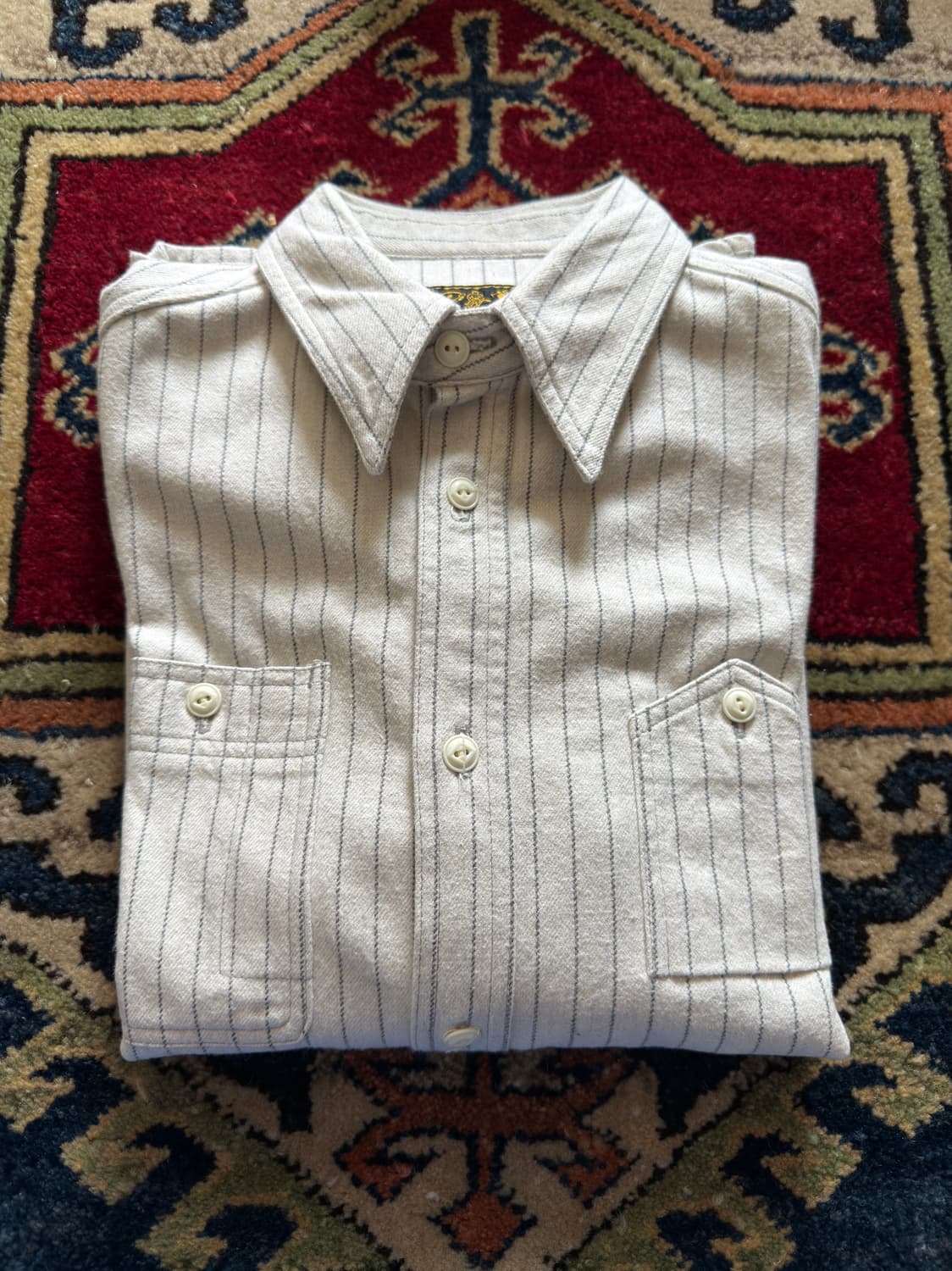 1940s Cushman Hickory Stripe work Shirt 상품이미지10