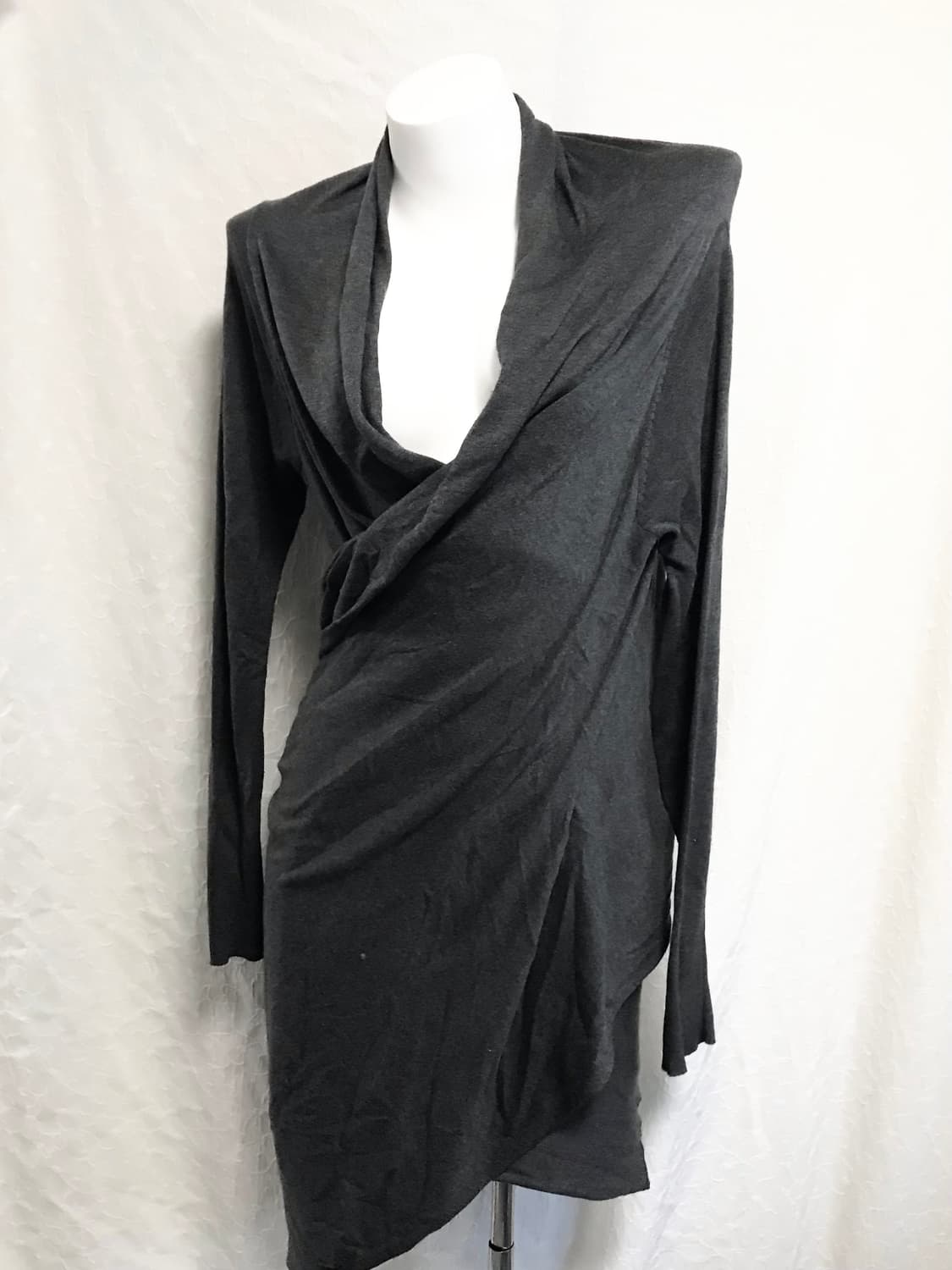 빈티지 DKNY 아카이브 언발 드레이프 롱 가디건 상품이미지7