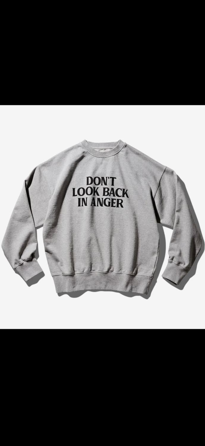 듀테로 돈룩백 맨투맨 8% 멜란지 그레이 와이드 핏 상품이미지1