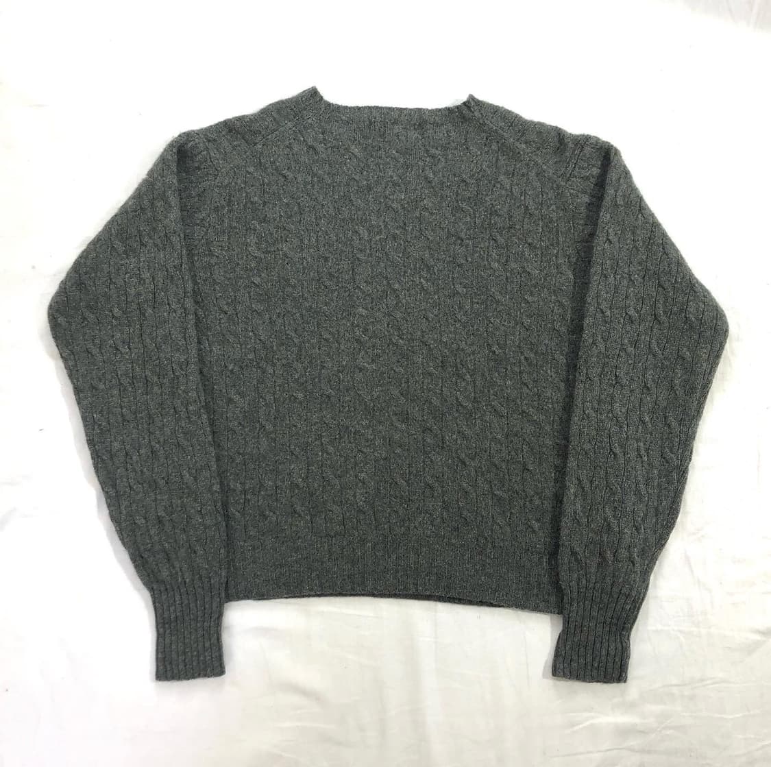 폴로 그레이 꽈배기 니트 80 상품이미지2