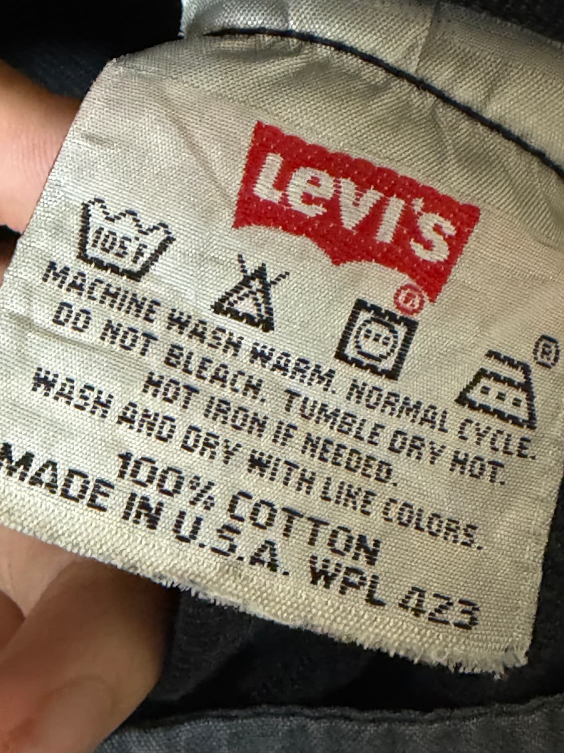 90s 리바이스 501 0660 디스트레스드 블랙 34 34 상품이미지7