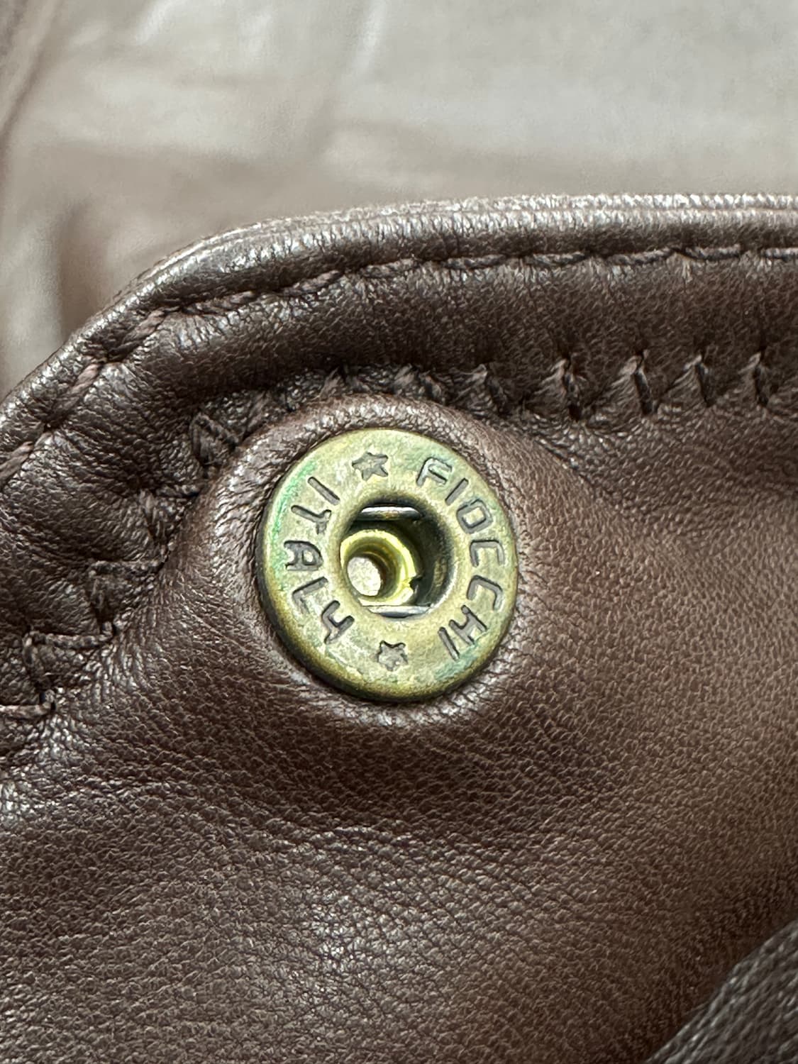 80s  HUGO BOSS 브라운 레더 자켓 50 상품이미지8