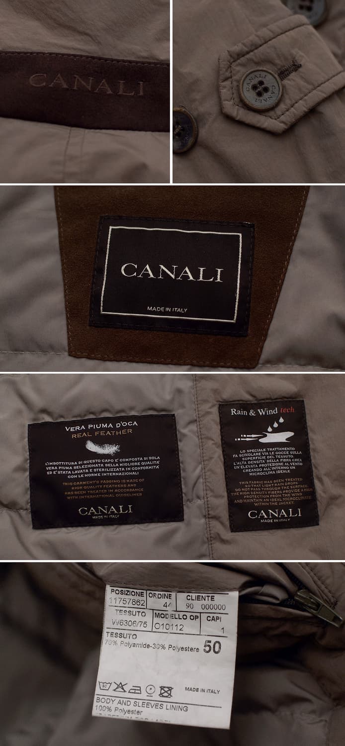 까날리 이태리 테크쉘 구스다운 클래식 패딩 코트 (50 / 100+) 상품이미지10