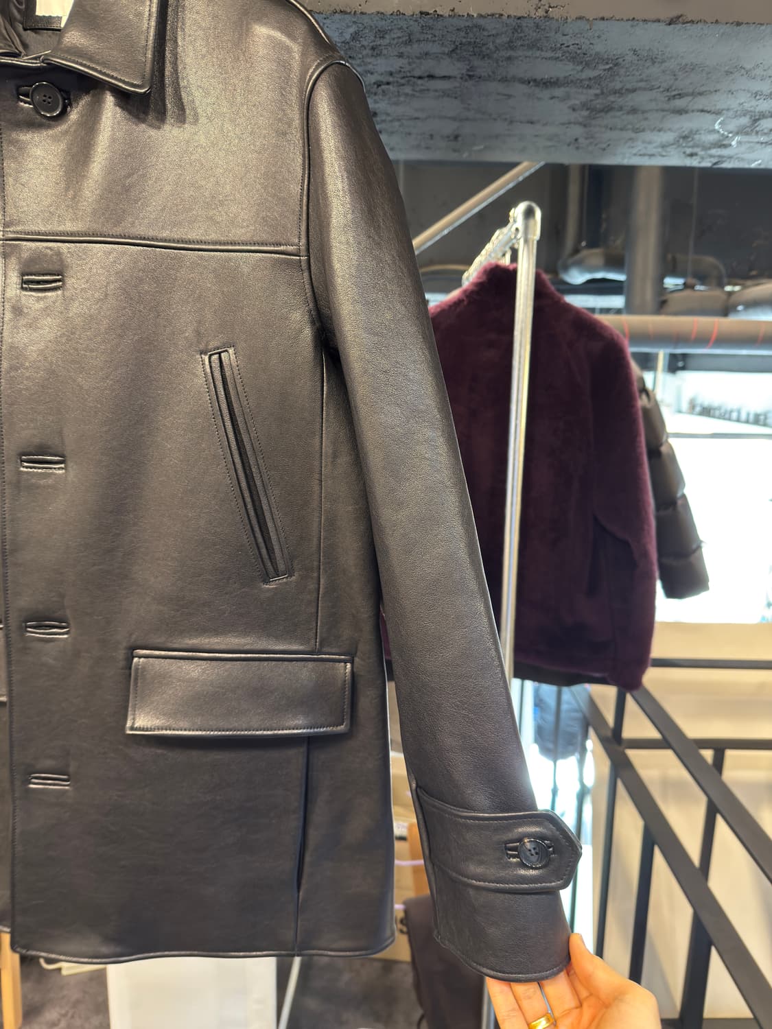 아트 이프 액츠 레더 카코트 상품이미지5