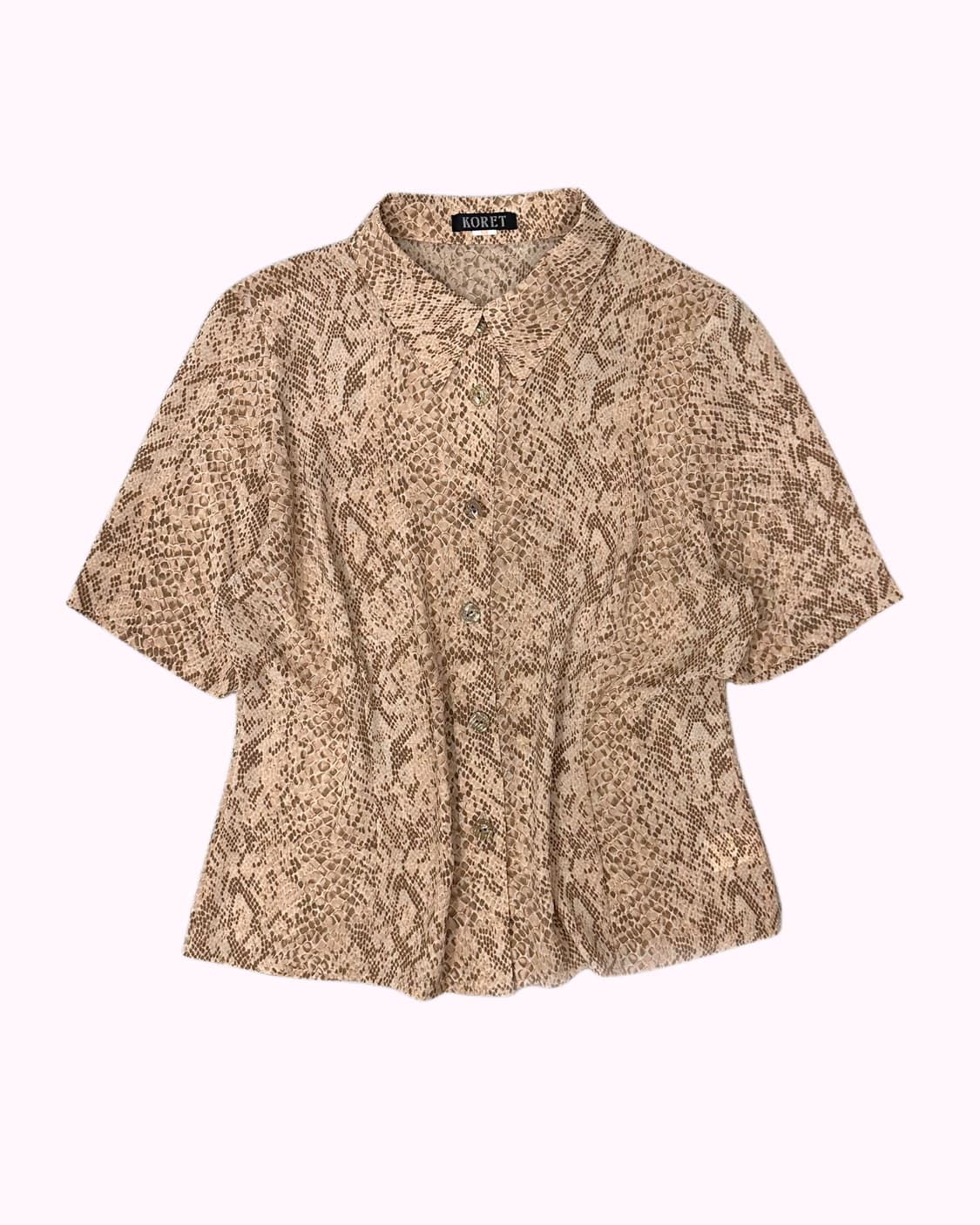python crop blouse 상품이미지1