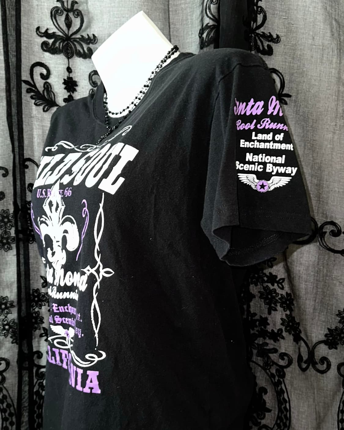 punk lettering short-sleeved  상품이미지2