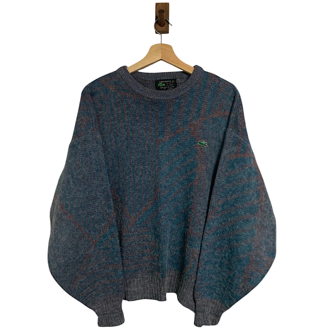 라코스테 여성 빈티지 패턴 니트 L 상품이미지1