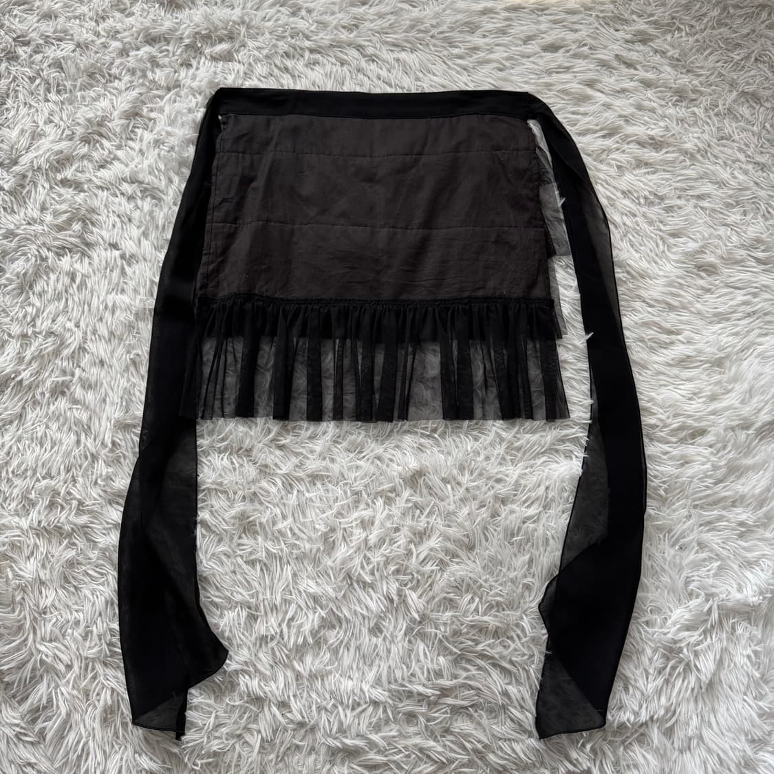 일본빈티지 레이어드 치마 빈티지치마 레이어드 프릴 치마 y2k 노드 상품이미지3