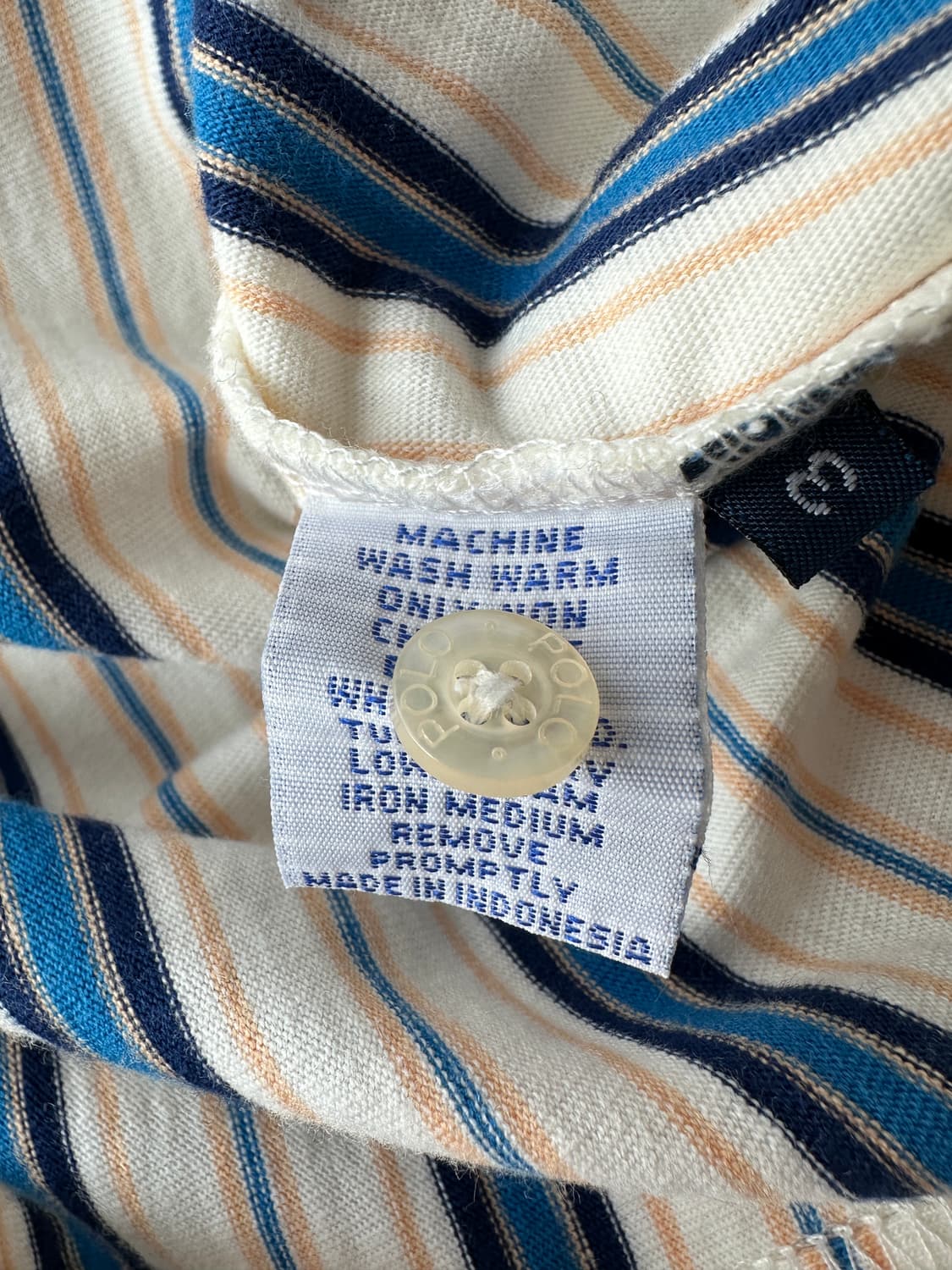 폴로 랄프로렌 스트라이프 PK 반팔 카라티 L 상품이미지5