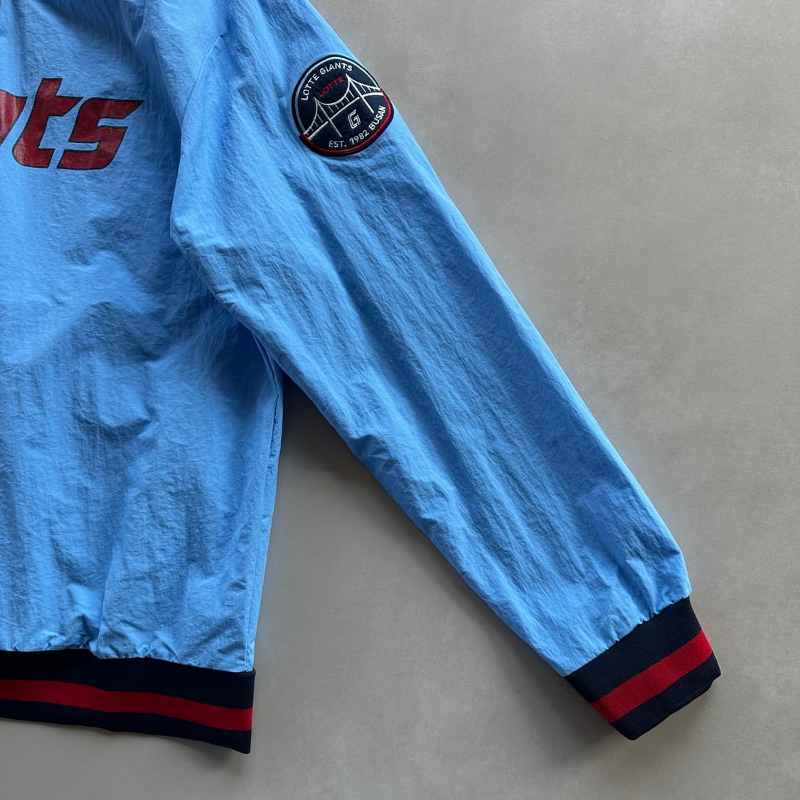 [2XL](새상품)롯데 자이언츠 바다 웜업 바람막이 상품이미지5