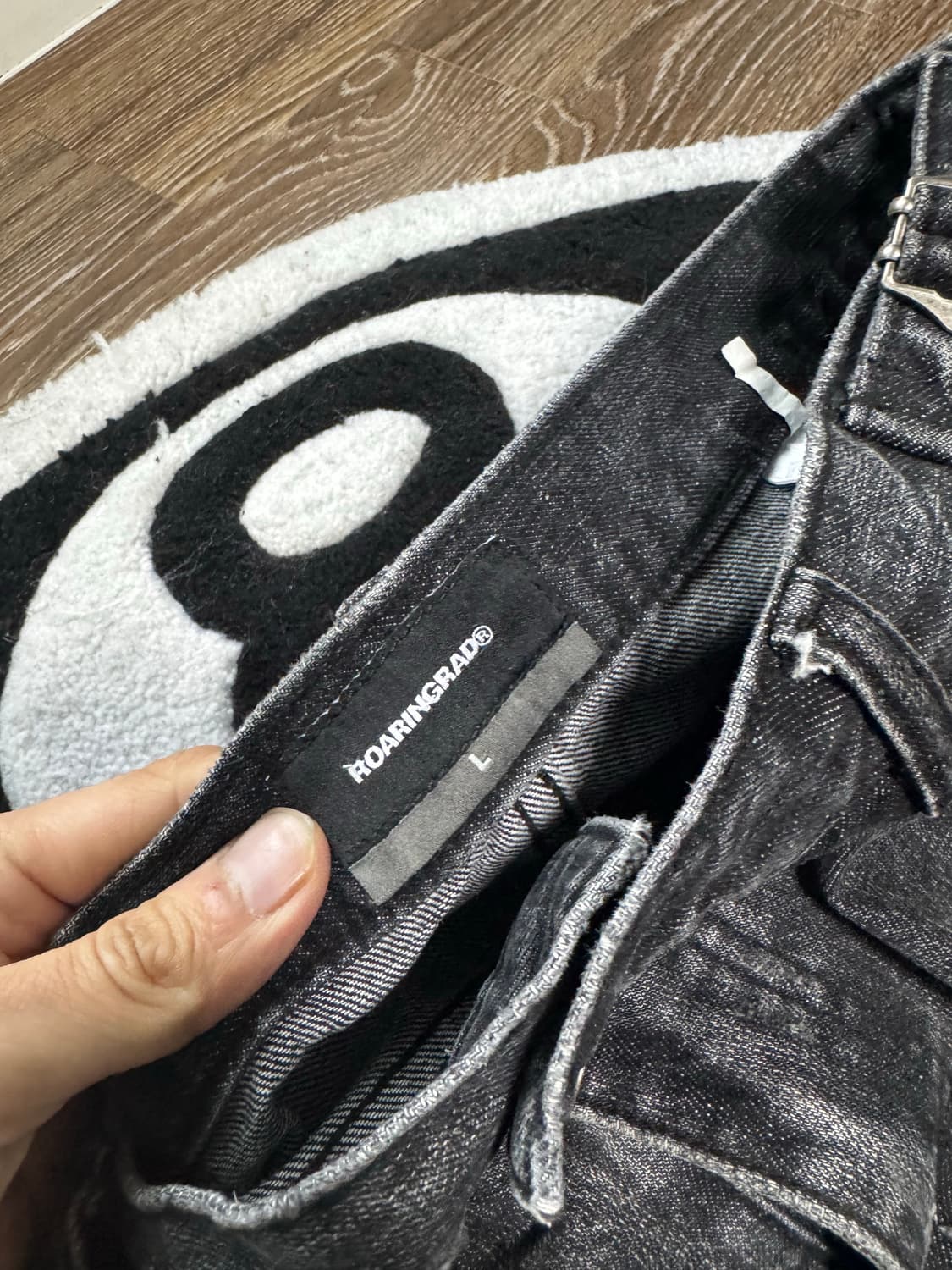 ROARINGRAD Flare Denim Pants Black 상품이미지8
