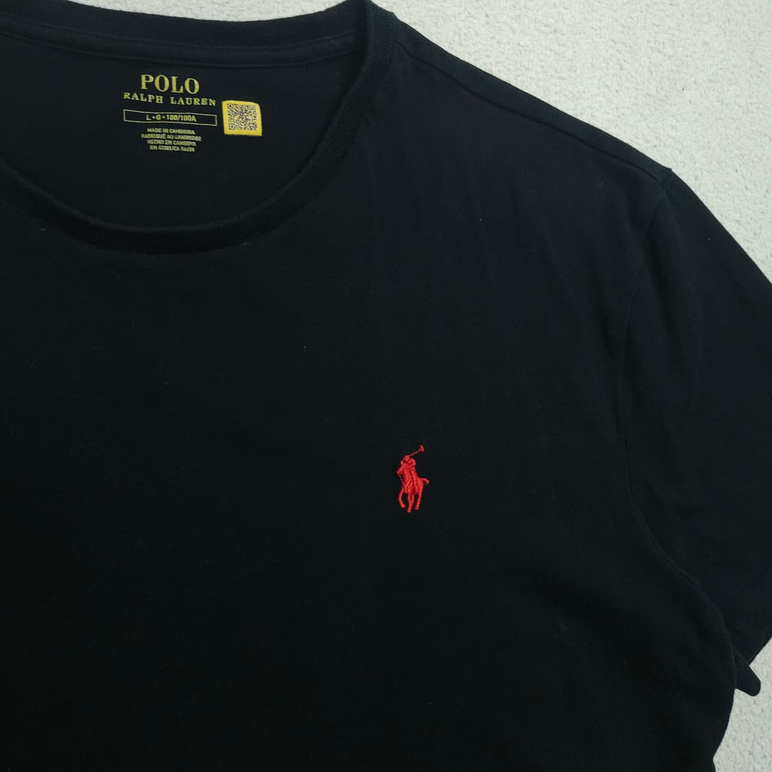 폴로 랄프 로렌 반팔티 L 블랙 상품이미지2