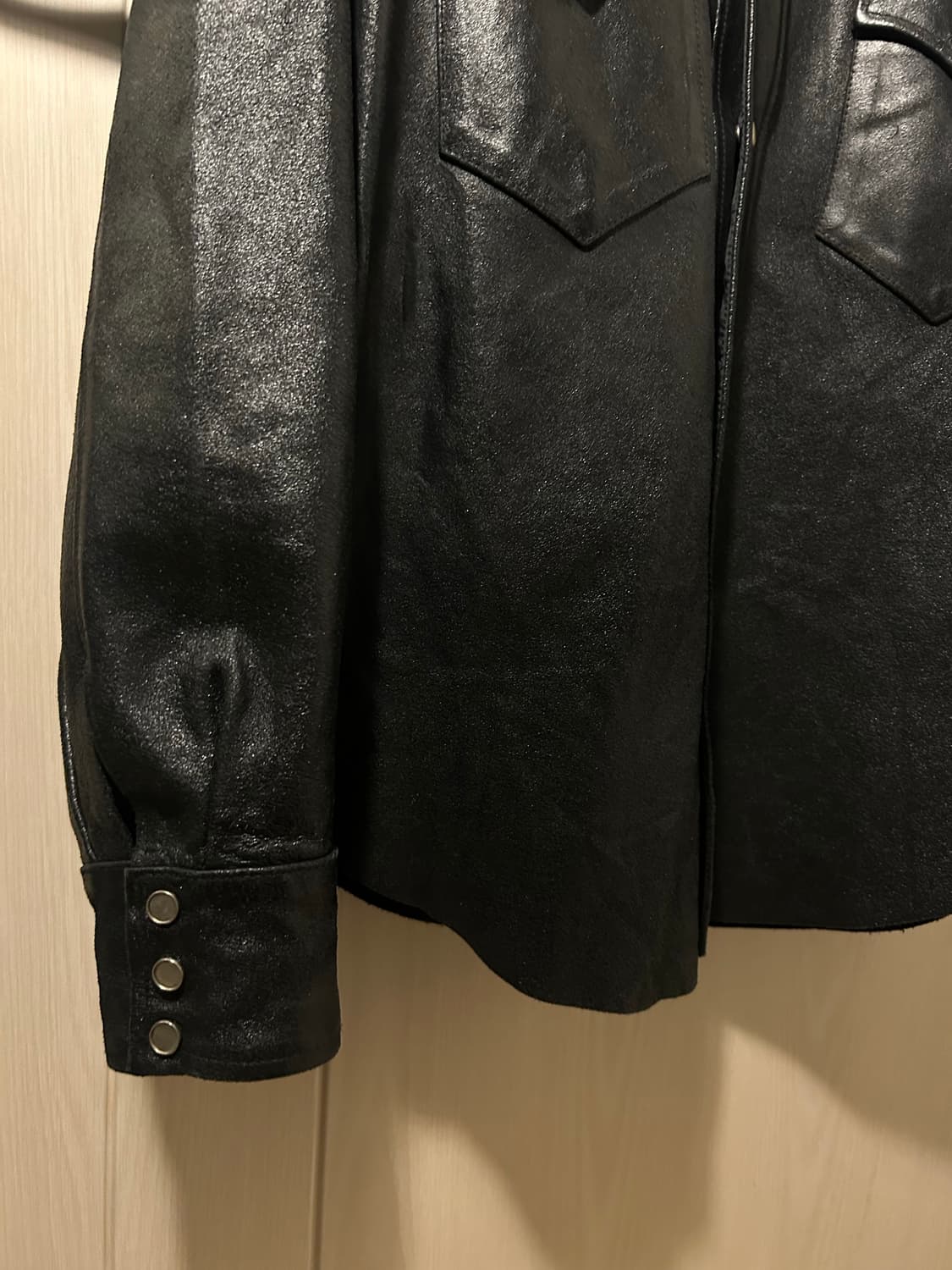 Cow Skin Suede 웨스턴 레더 셔츠 자켓 상품이미지9