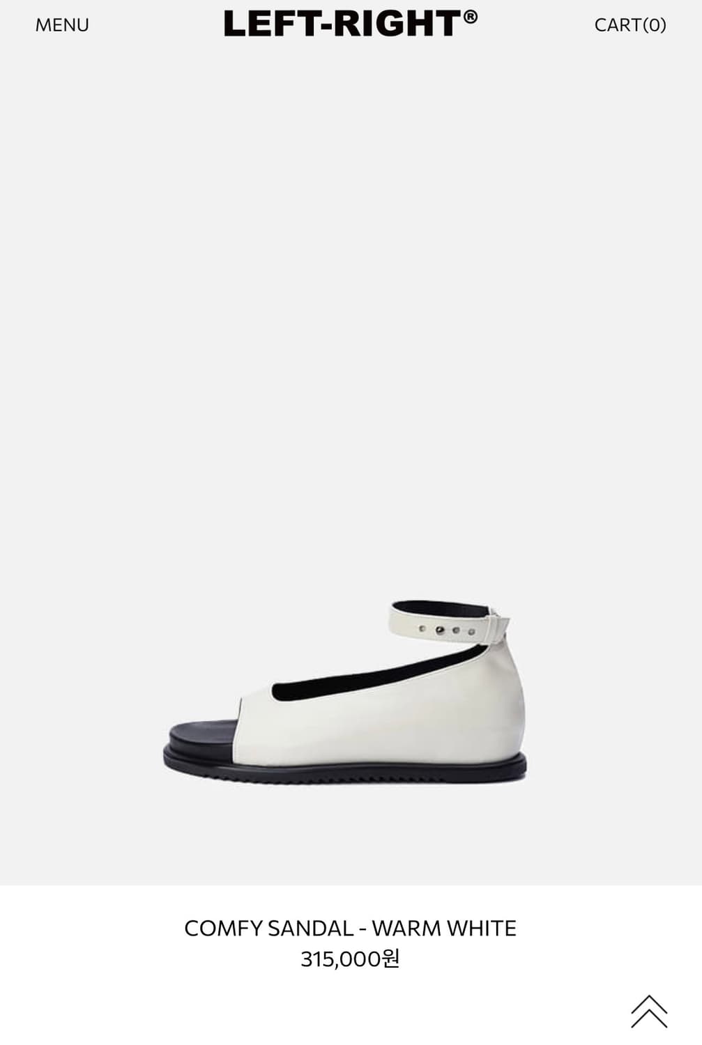 LEFT-RIGHT COMFY SANDAL 판매(웜화이트/250) 상품이미지1