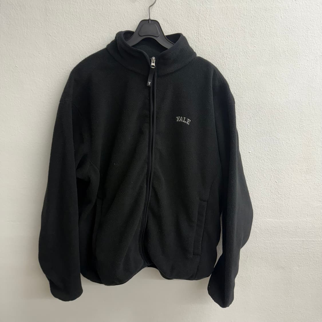 YALE 예일 블랙 기모 플리스 자켓 (L) 상품이미지1