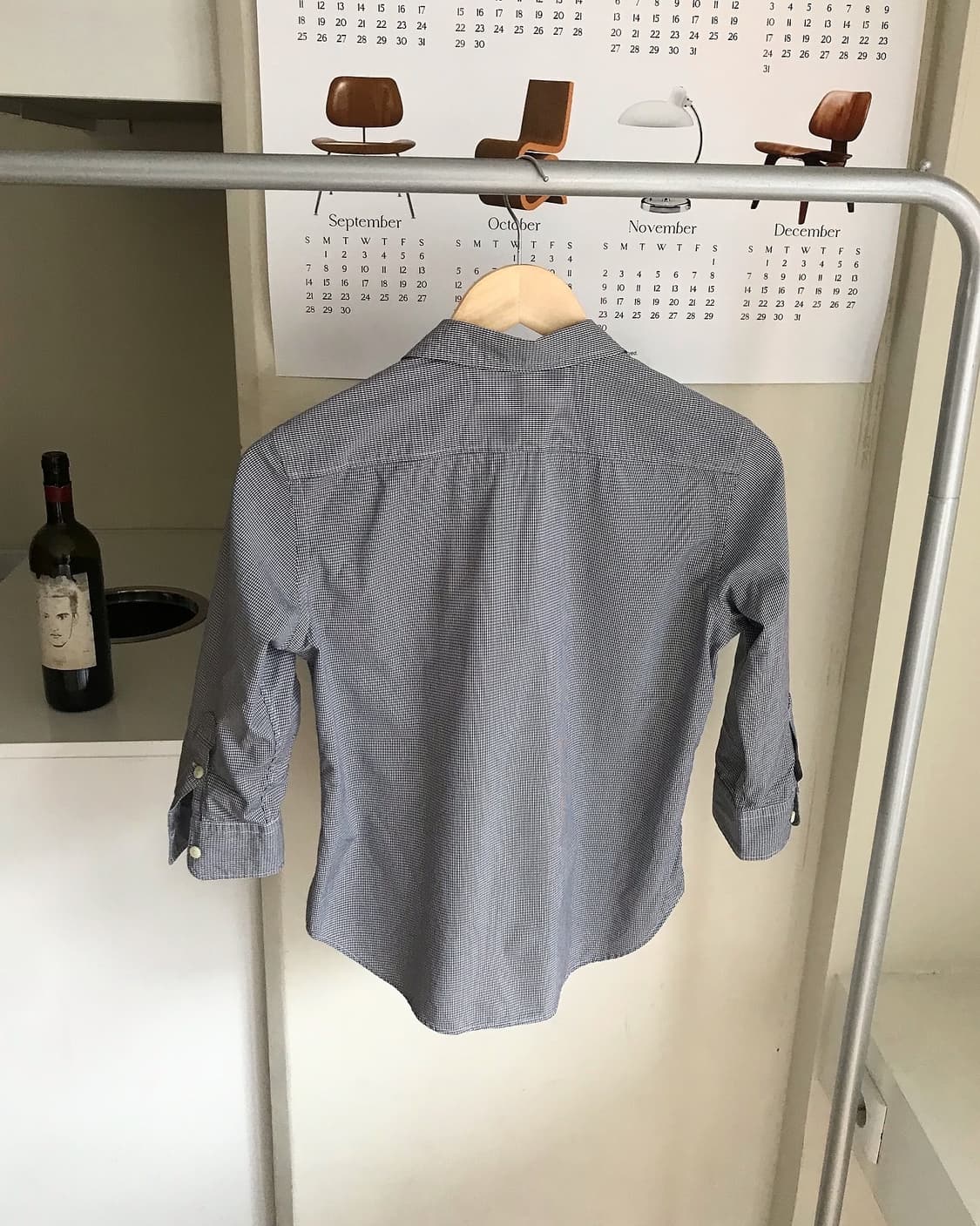 폴로 잔체크 7부 셔츠 상품이미지3