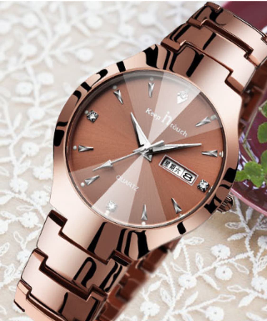 브라운 남자 방수 손목시계OC 판매 상품이미지2