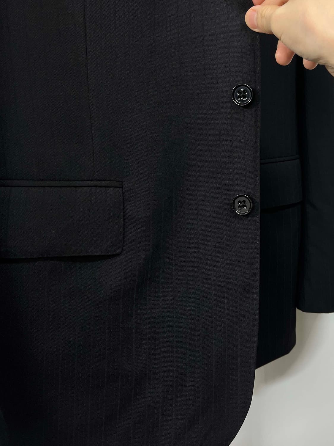 폴로 랄프로렌 이태리 메이드 블랙라벨 피크드 라펠 블레이저 울 자켓 상품이미지6