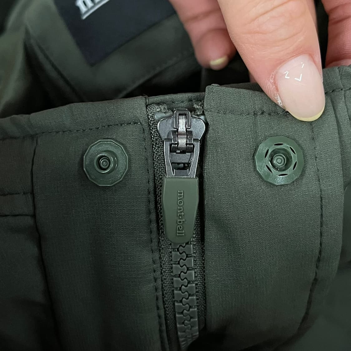 [정품/95] 몽벨 카키색 후드 자켓 b8 상품이미지8