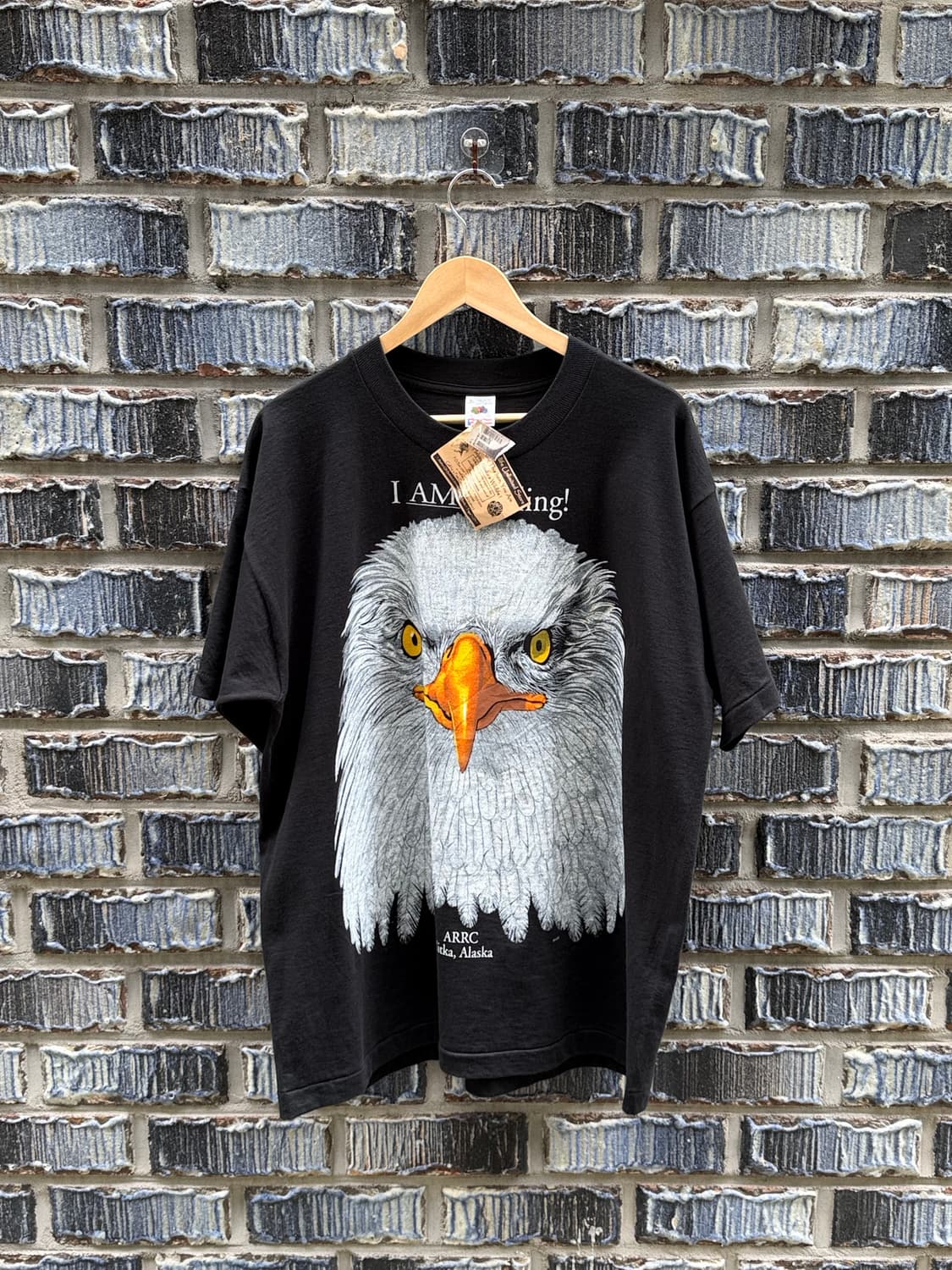 90s 데드스탁 싱글스티치 이글 티셔츠 상품이미지1