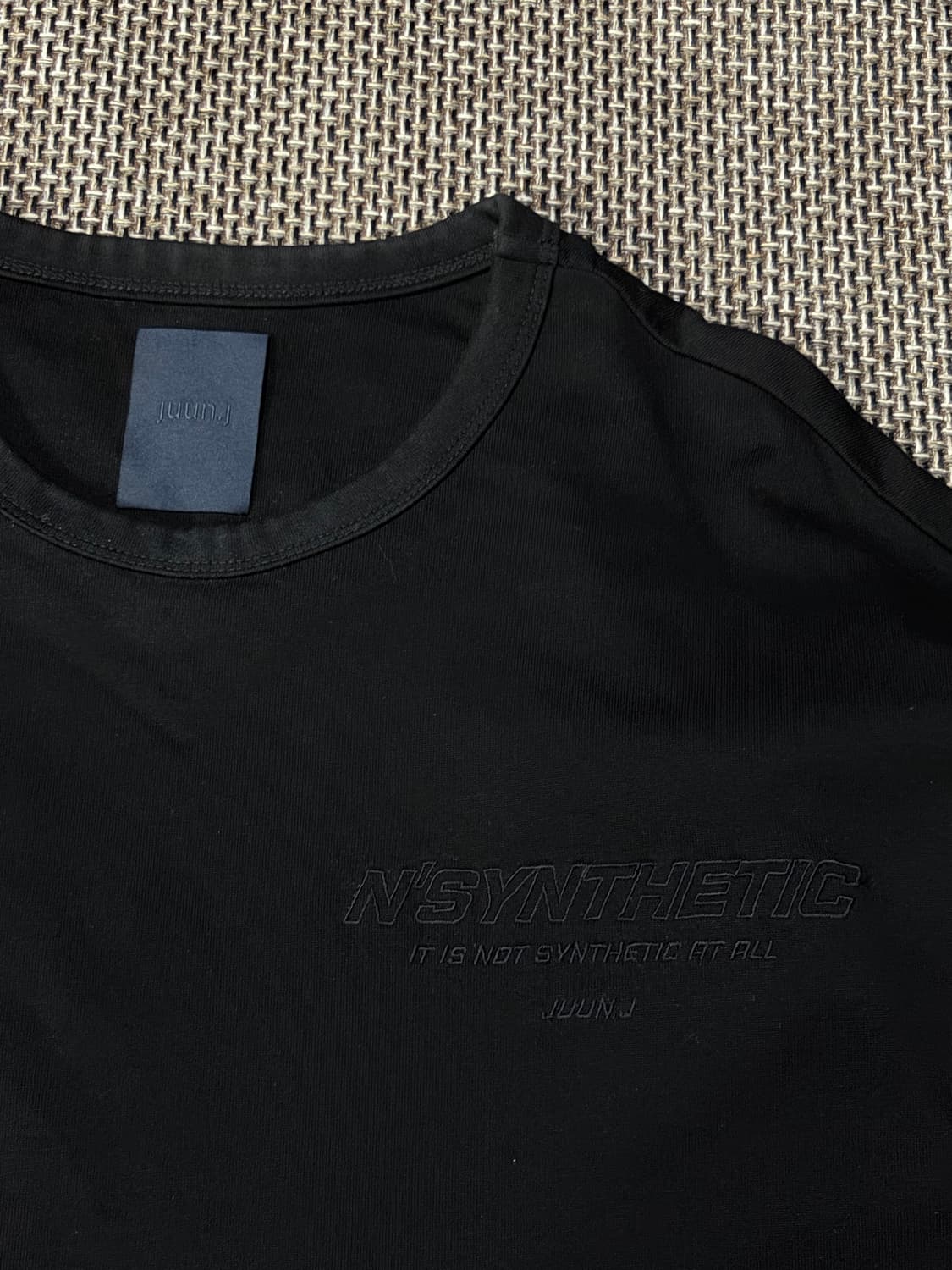 준지 백스펠링 롱 슬리브 블랙 상품이미지3