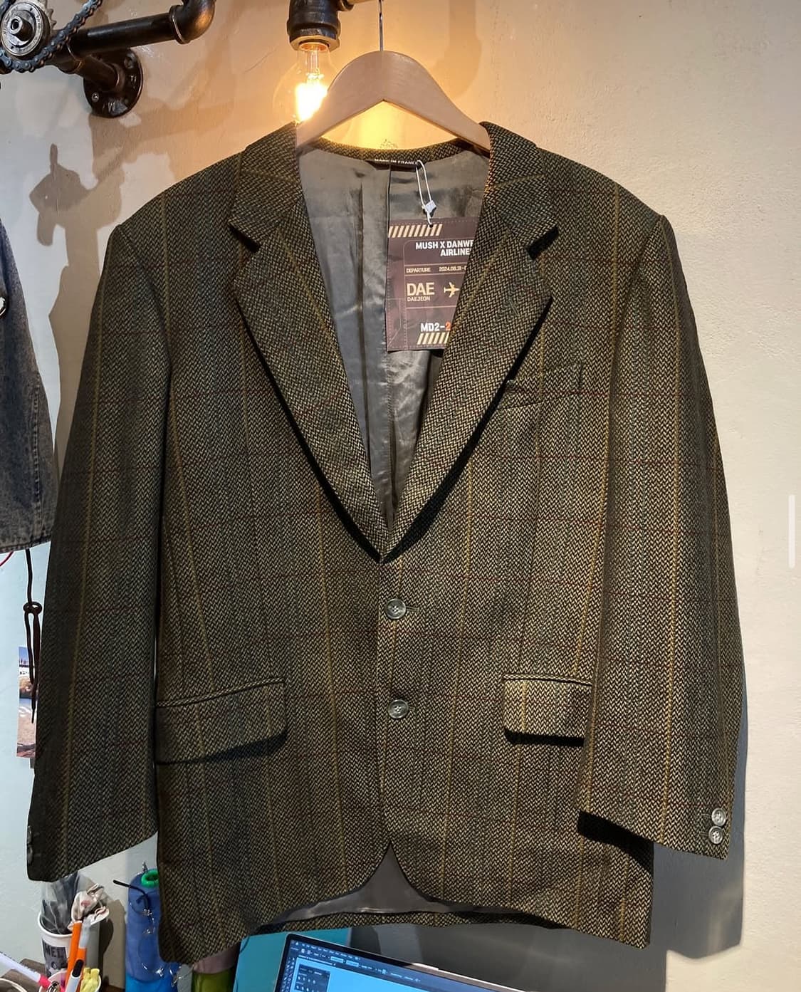 메이드 인 프랑스 체크 블레이저  상품이미지3