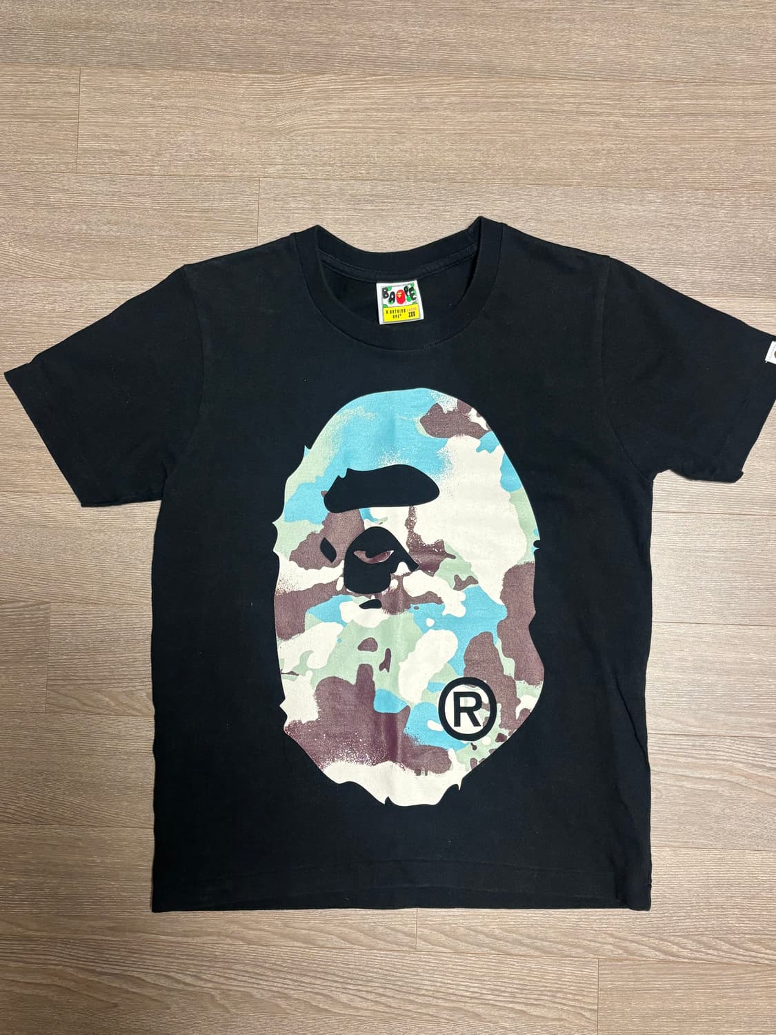 베이프 카모 빅 에이프 헤드 티 반팔 레이디스 전용 2xs 상품이미지1