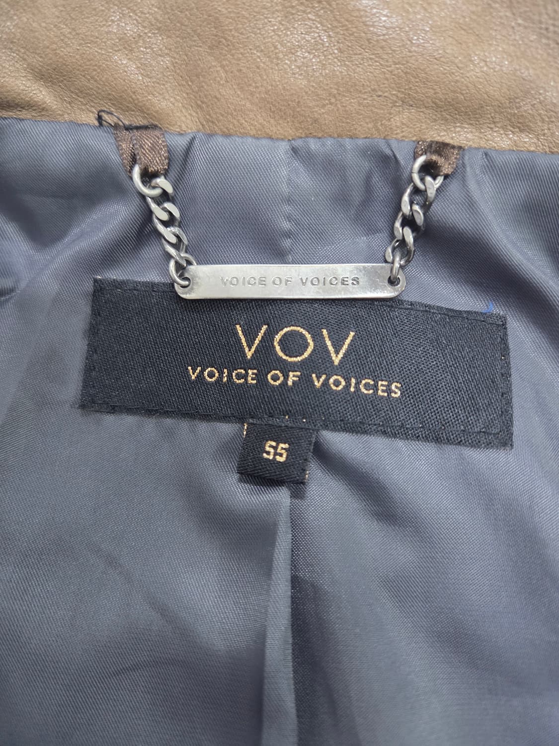 VOV 가죽 자켓 55사이즈 브라운 상품이미지7