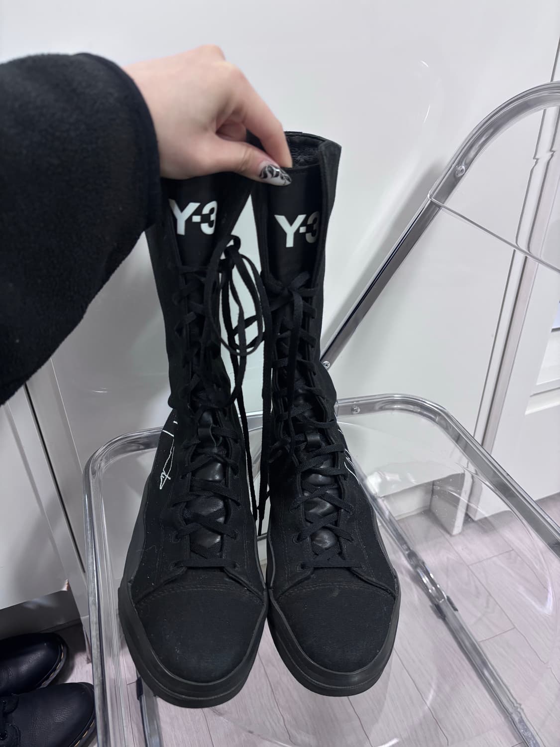 Y-3 요지야마모토 유벤 부츠 블랙 250 상품이미지2