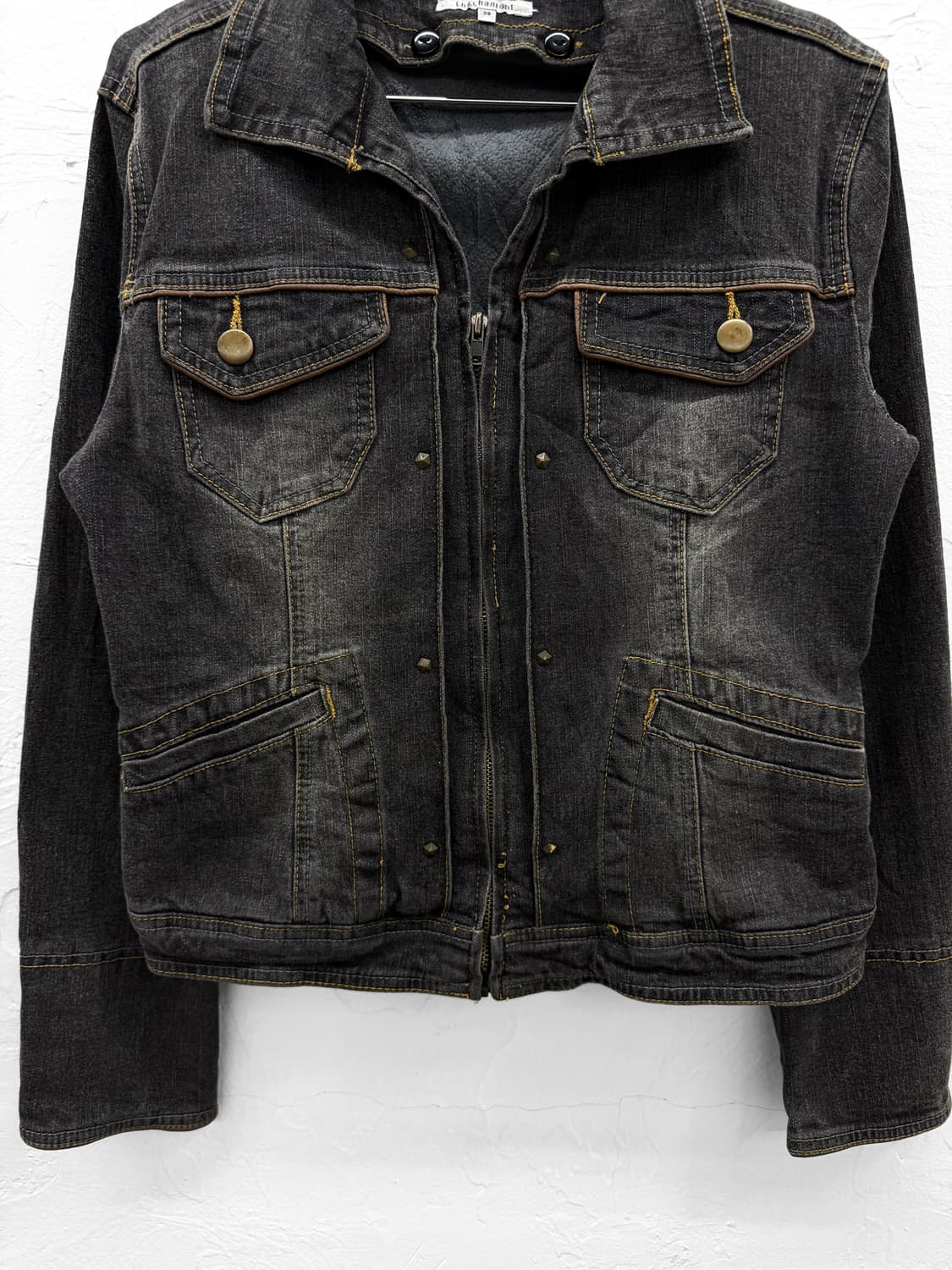 lui chantant 스터드 데님 자켓 상품이미지2