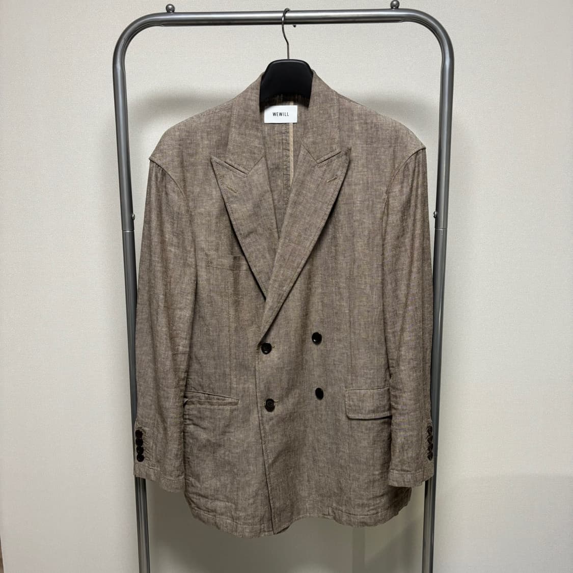 2) wewill 위윌 헤링본 더블 블레이저 자켓 상품이미지1