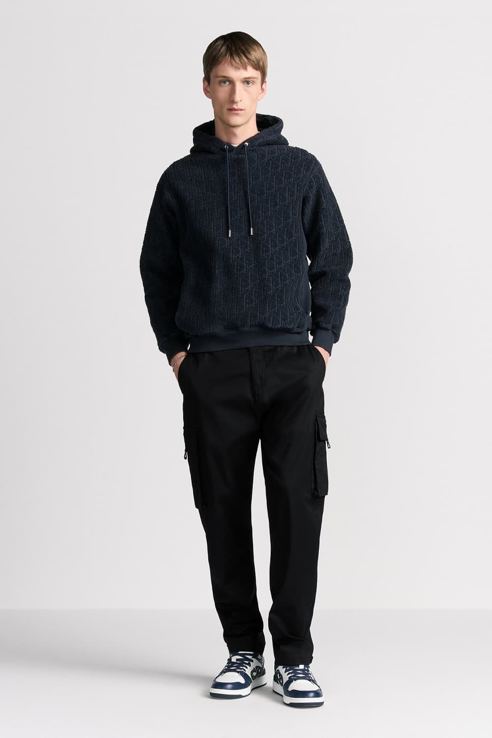 디올 오블리크 테리코튼 후드 티셔츠 상품이미지1