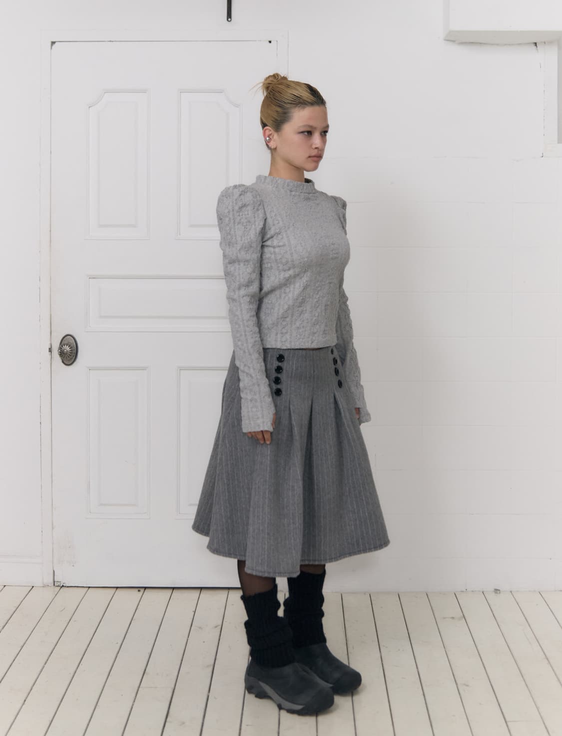KANARI BUTTON SKIRT 상품이미지2