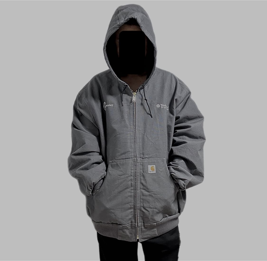 칼하트 본 커스텀 워크 후드 오버핏 봄버자켓 상품이미지3