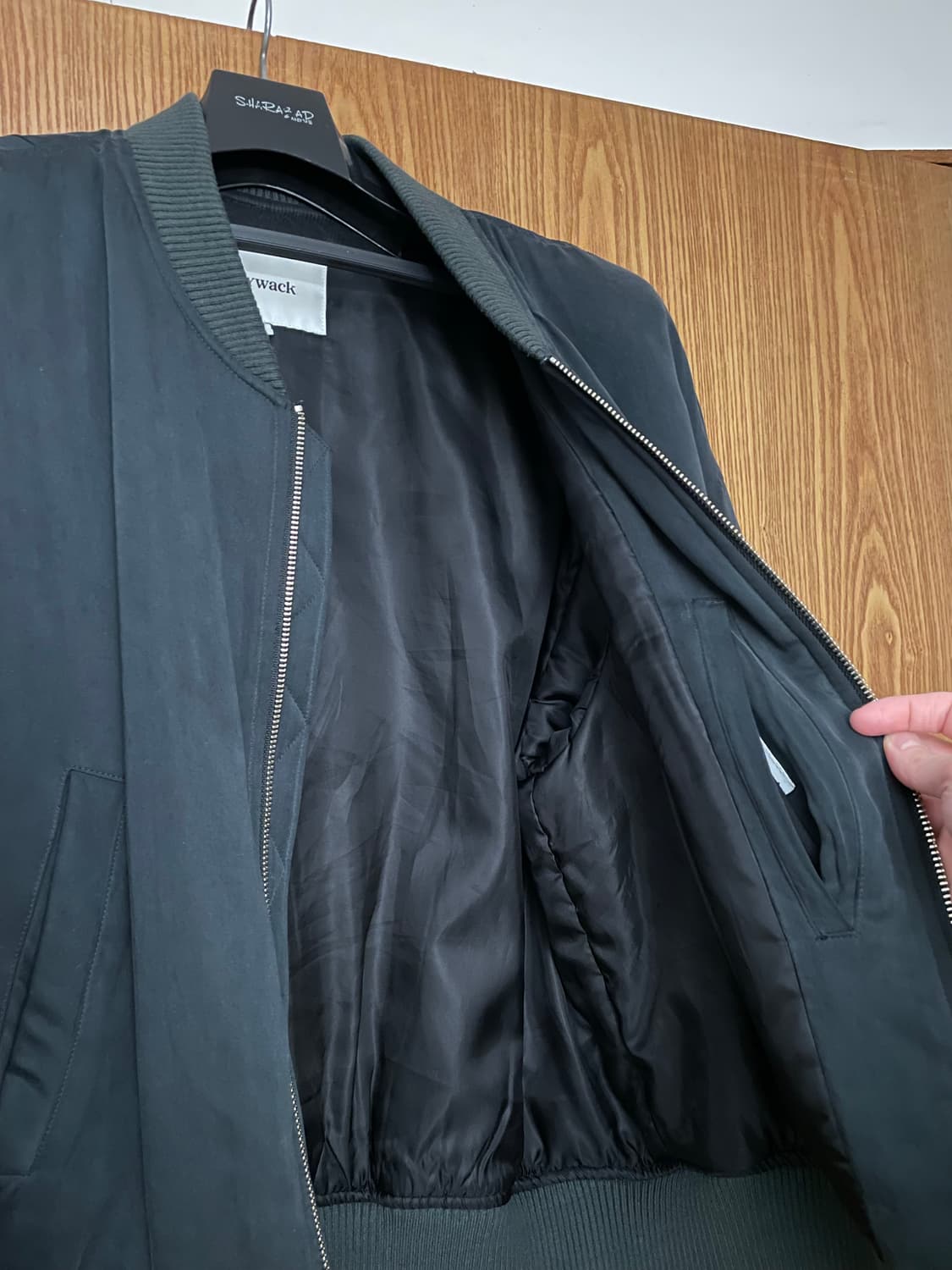 토니웩 레이온 트윌 봄버 자켓 [카본] 상품이미지5