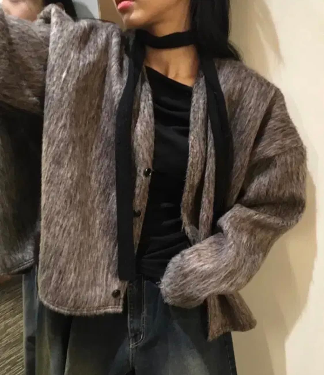 TUDB 모헤어 가디건 자켓 상품이미지1