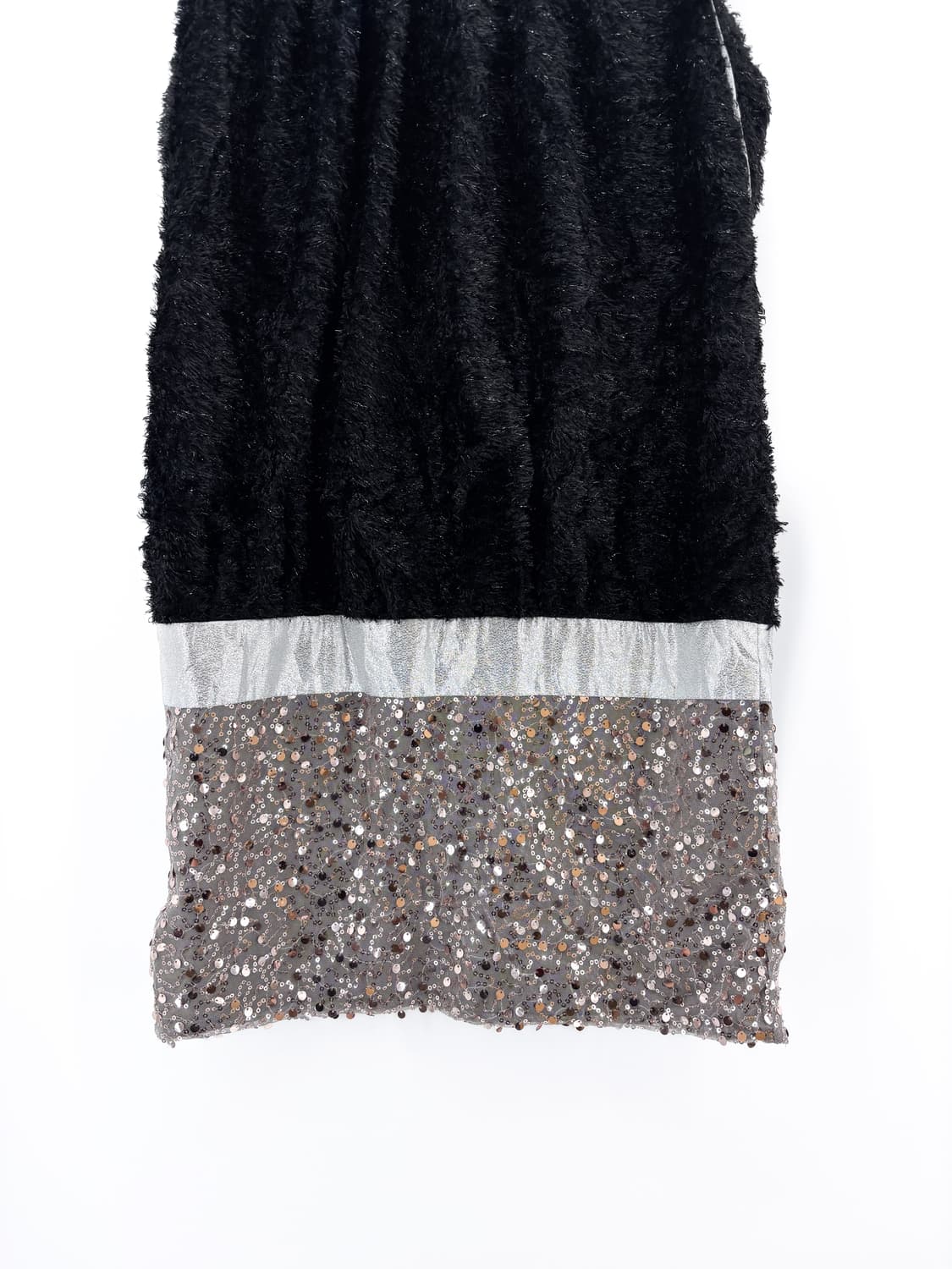 빈티지 헤어리 메탈릭얀 스팽글 미니 드레스 상품이미지7