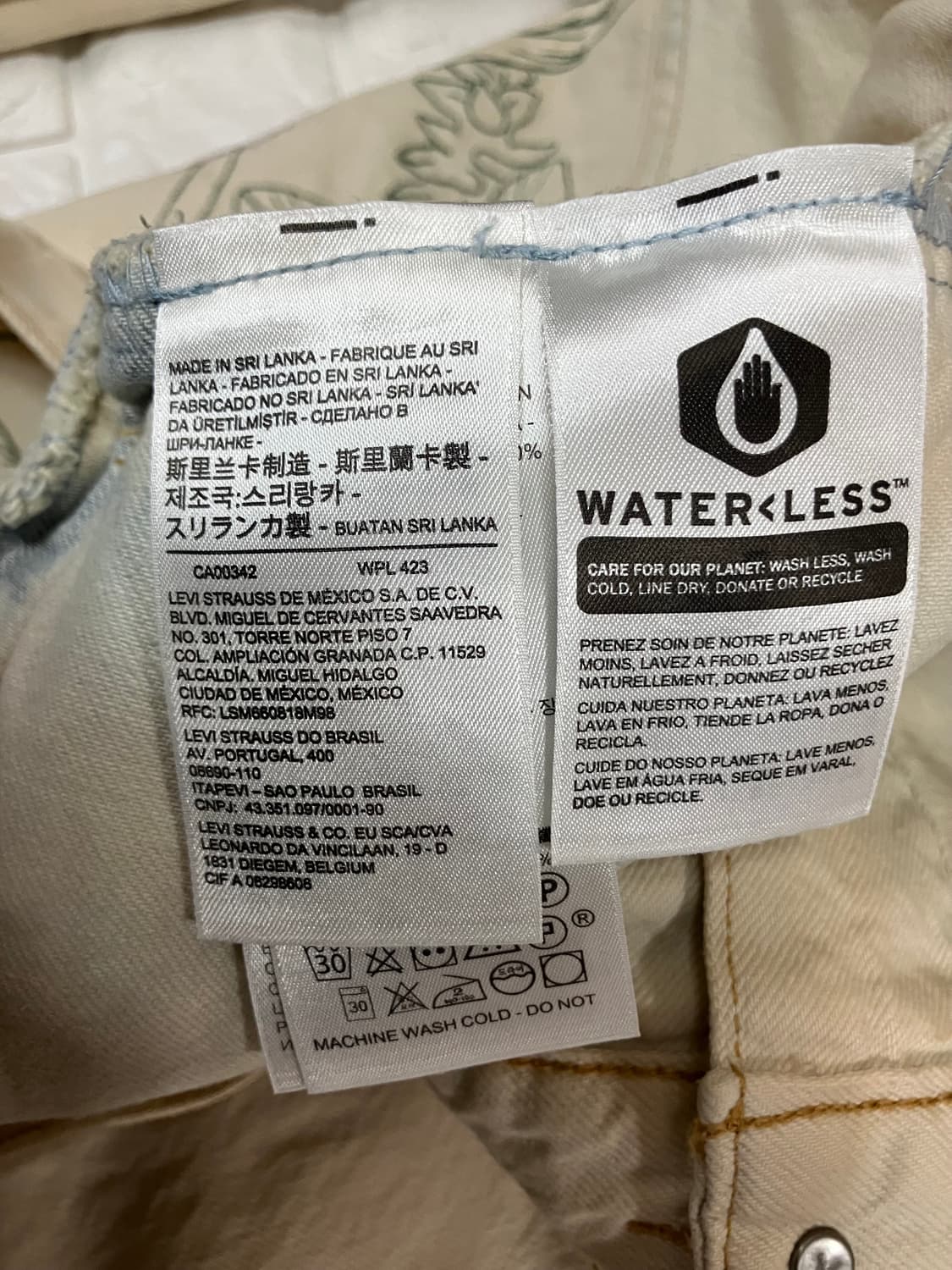 리바이스 플라워 자수 데님 자켓 L 상품이미지6