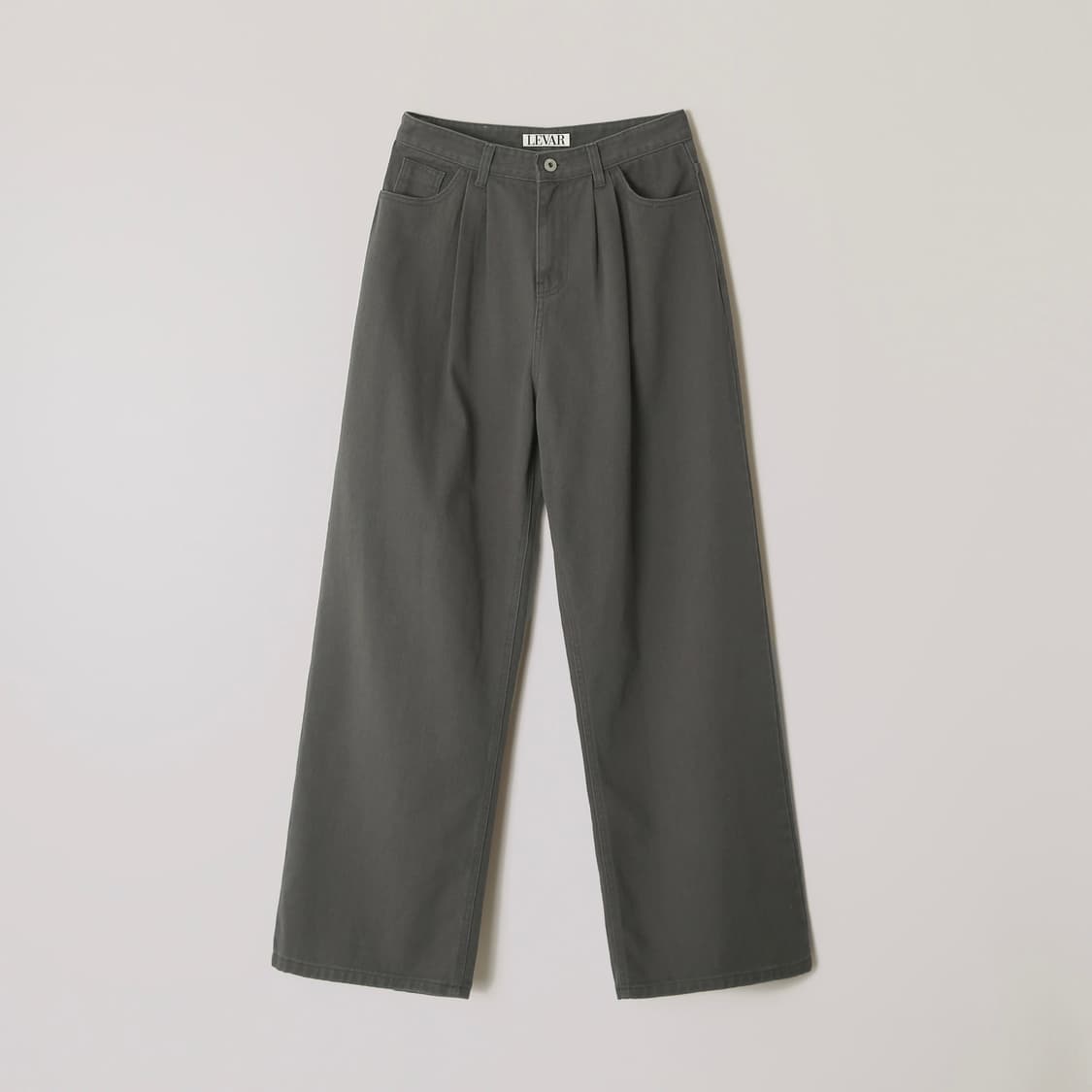 르바) Overdyed Wide Denim - Charcoal Grey 상품이미지1