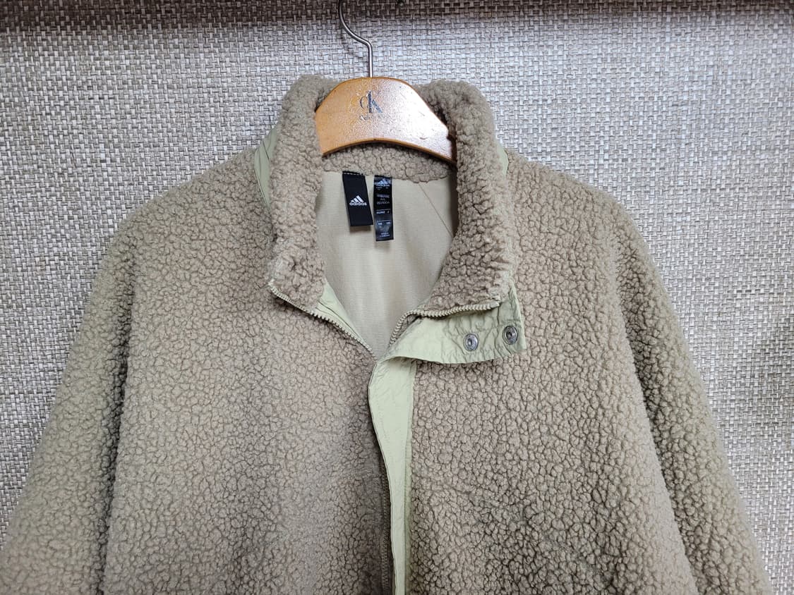 XL 110사이즈 아디다스 오버핏 플리스 자켓 빅사이즈 뽀글이  상품이미지2