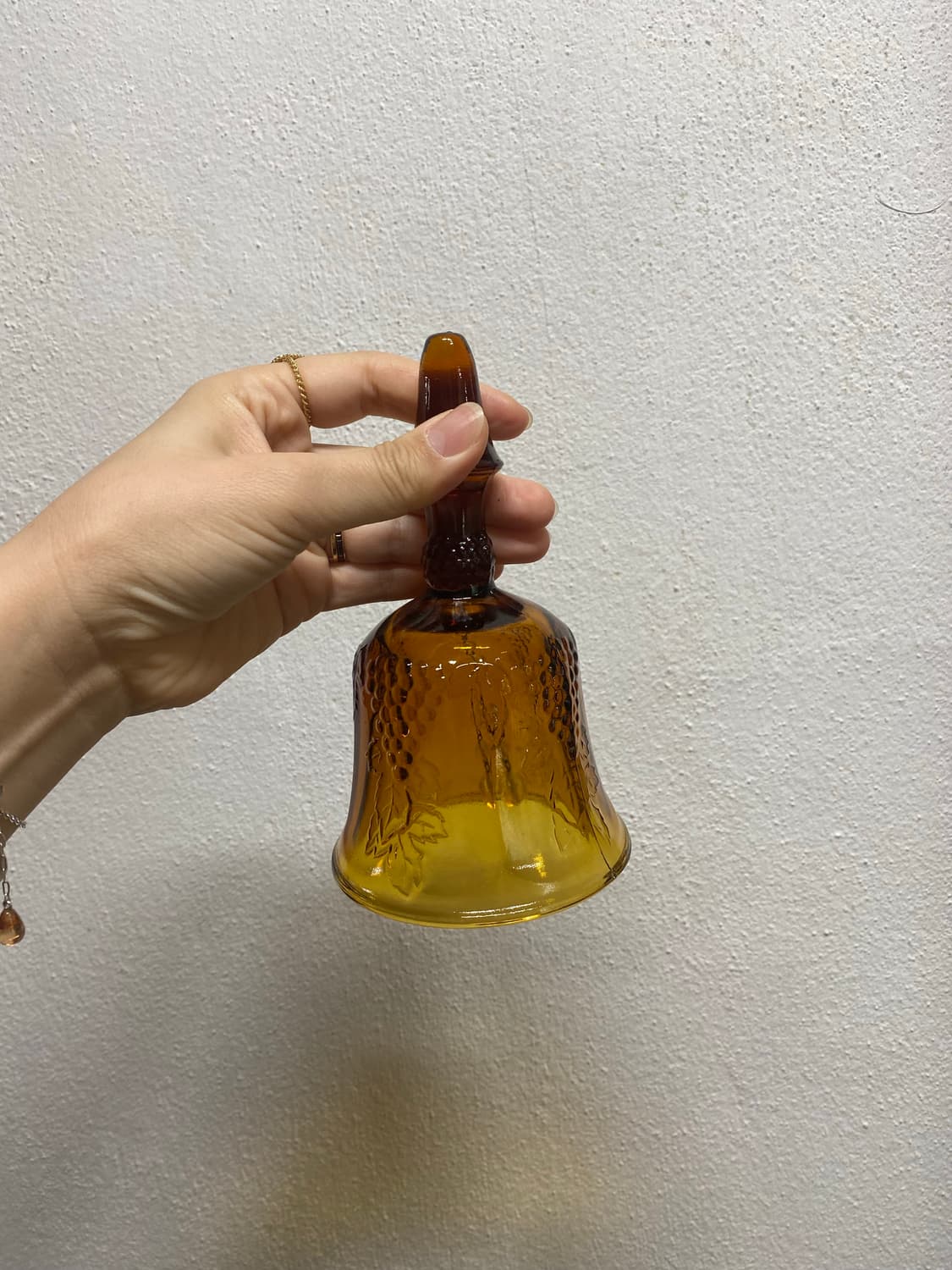 빈티지 앰버 글라스 벨 소품 상품이미지1