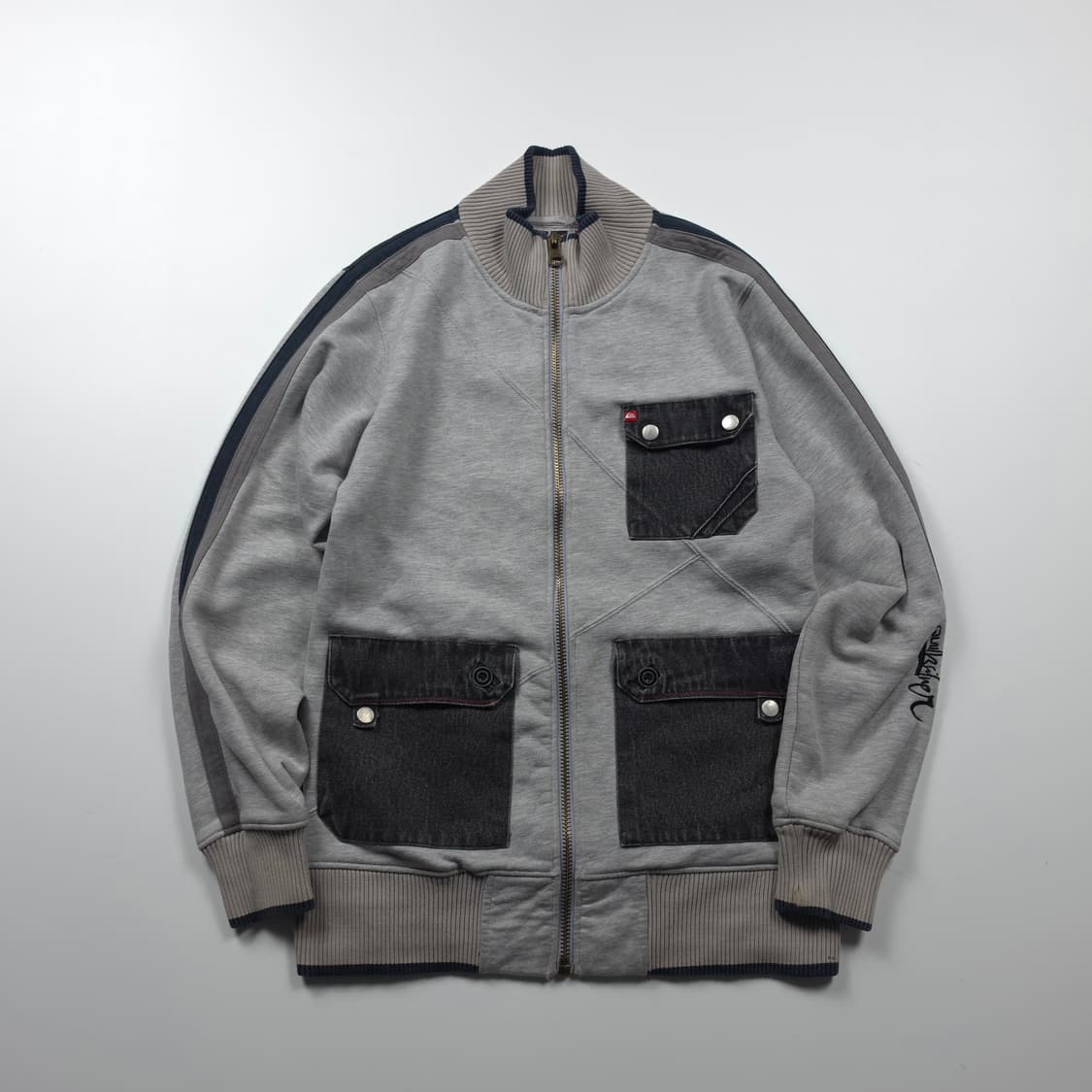 퀵실버 Y2K 올드스쿨 디테일 풀 집업 스웻 자켓 (M) 상품이미지1