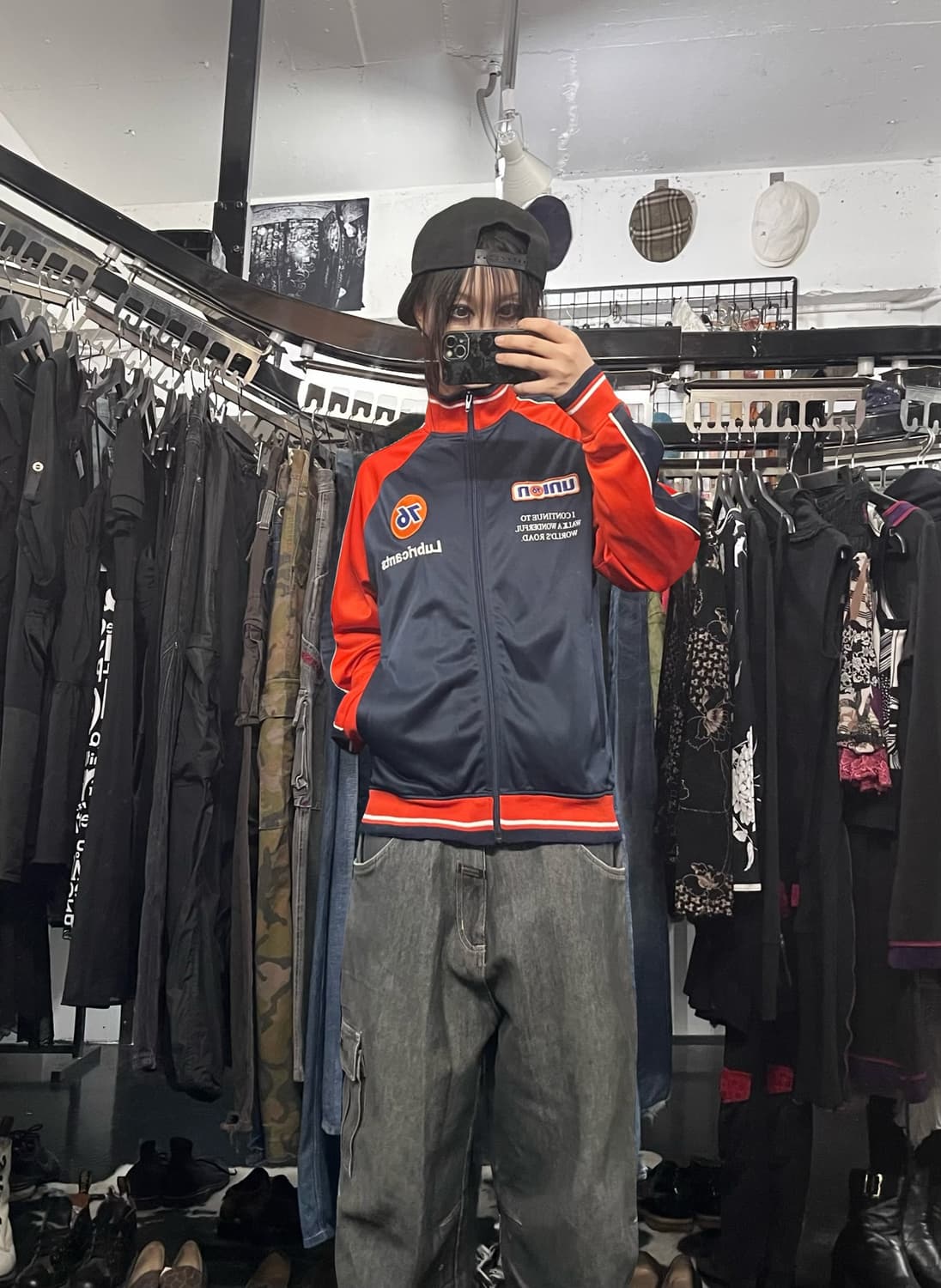 루브리캔츠 자수 패치 레이싱 집업 상품이미지1