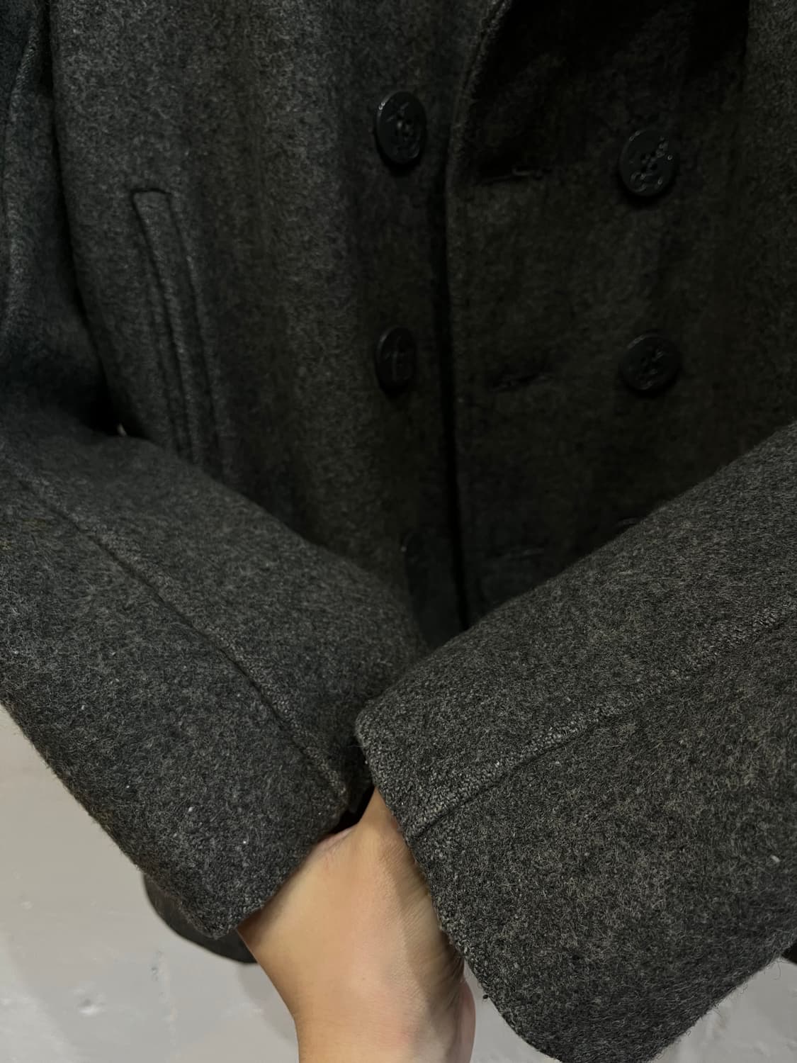 SCHOTT 쇼트 NYC US 740N 멜튼 울 피코트 MADE USA 상품이미지6