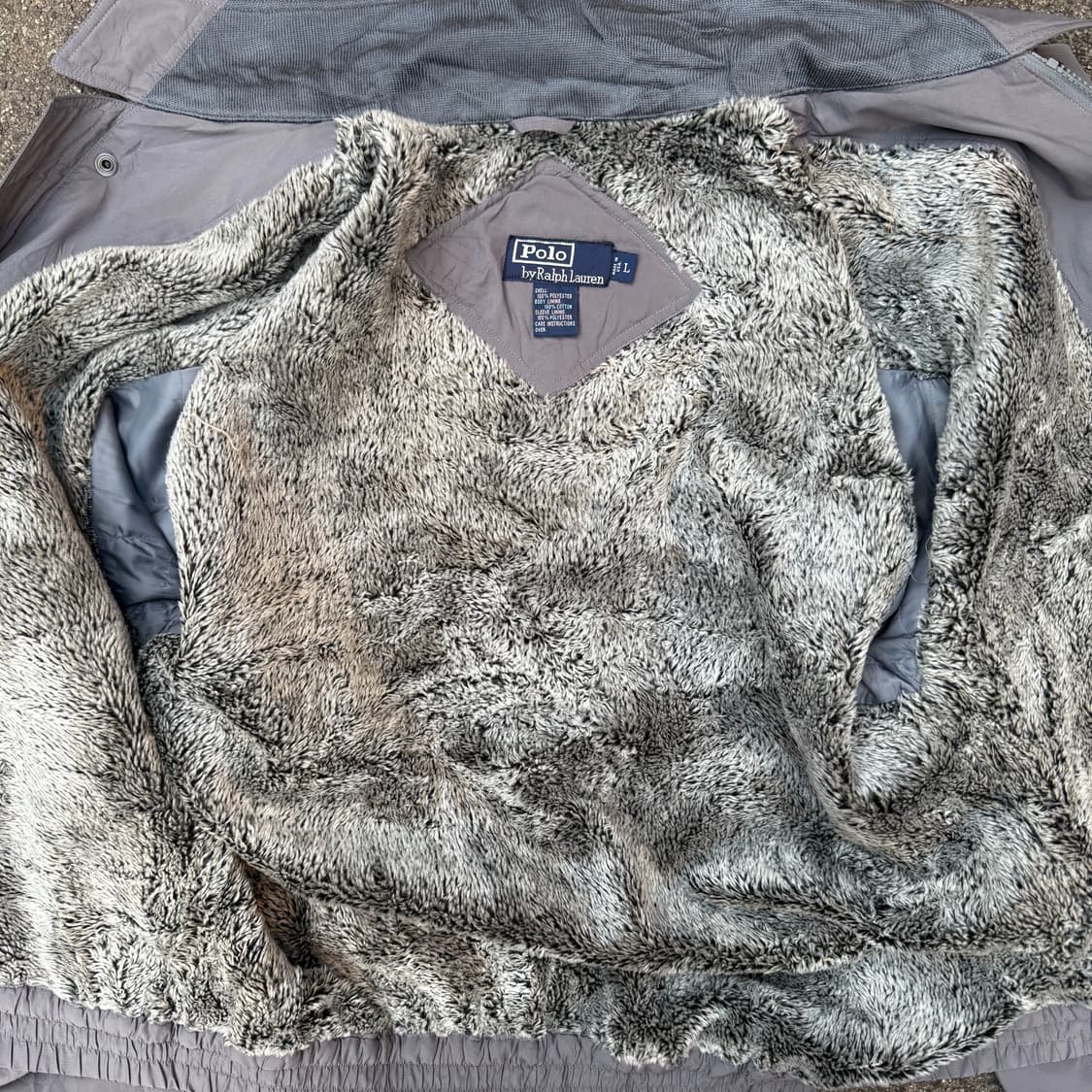 폴로 그레이 (안감 털) 블루종 자켓 상품이미지5