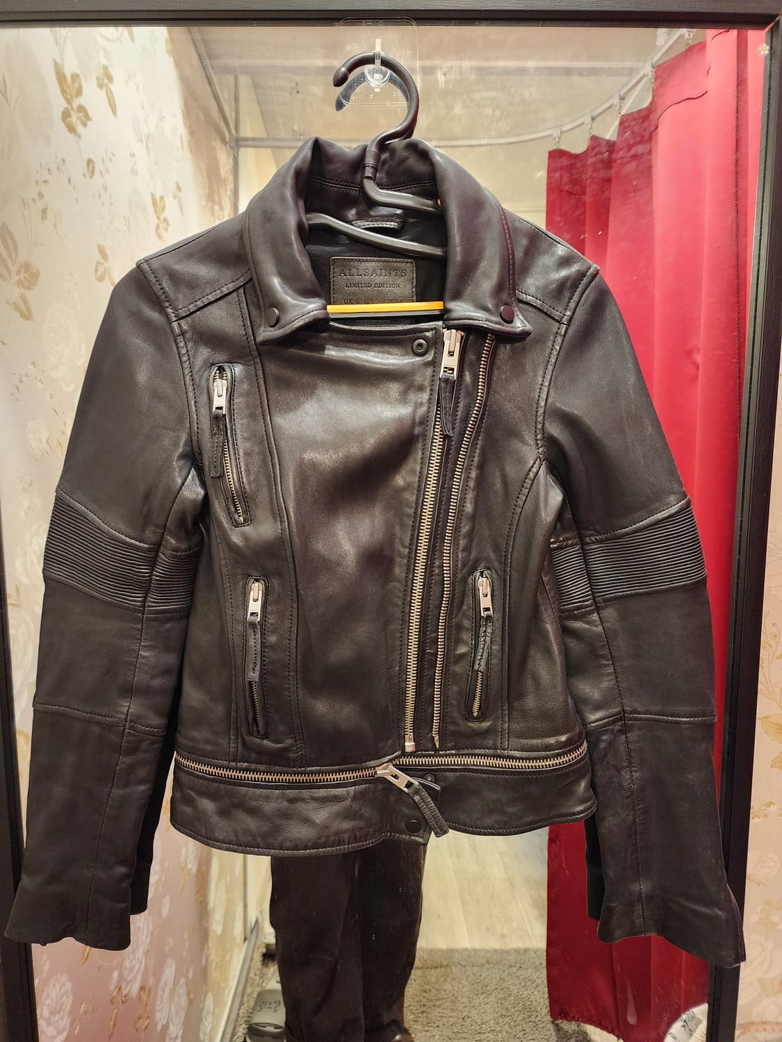 7/14 올세인츠 홀트 바이커 가죽 자켓 85사이즈 상품이미지1